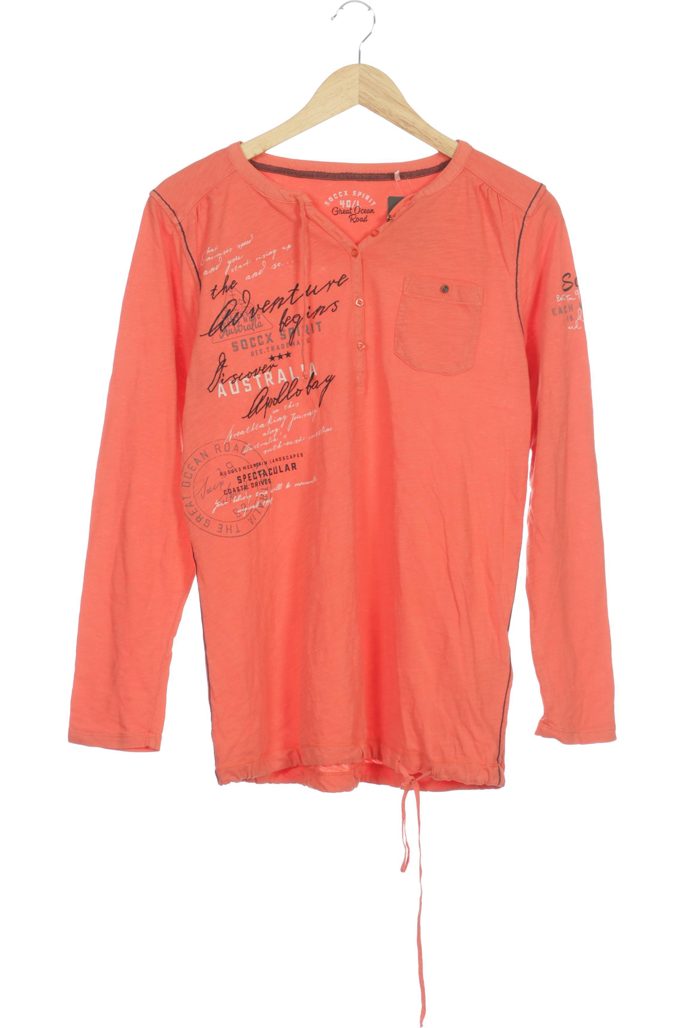 

Soccx Damen Langarmshirt, orange, Gr. 40