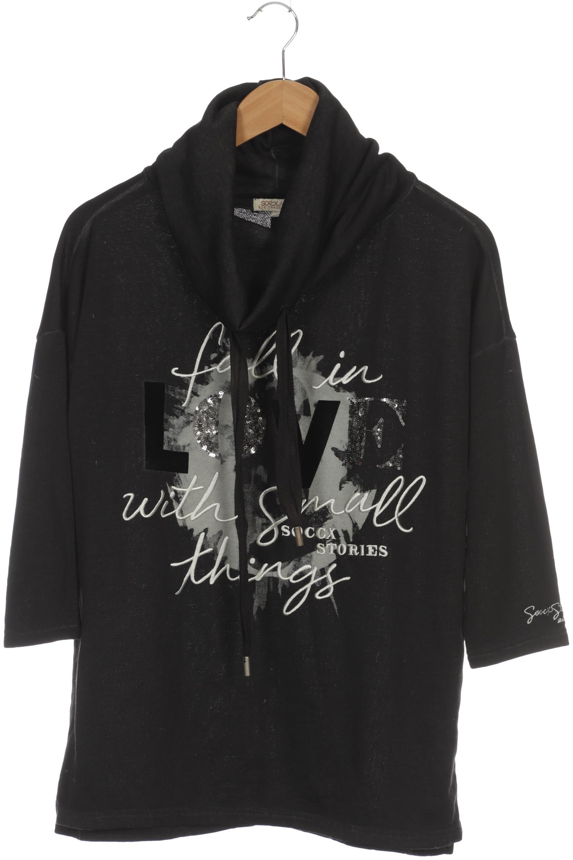 

Soccx Damen Sweatshirt, schwarz, Gr.