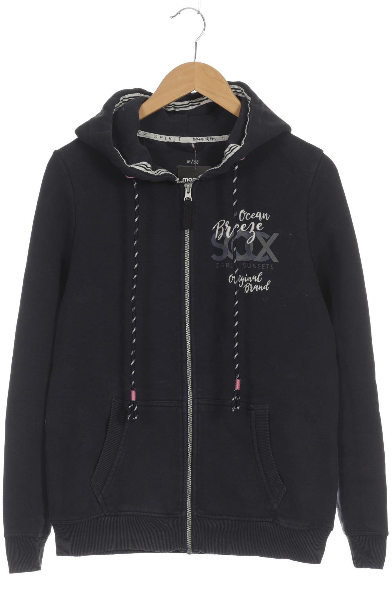 

Soccx Damen Kapuzenpullover, blau, Gr. 38