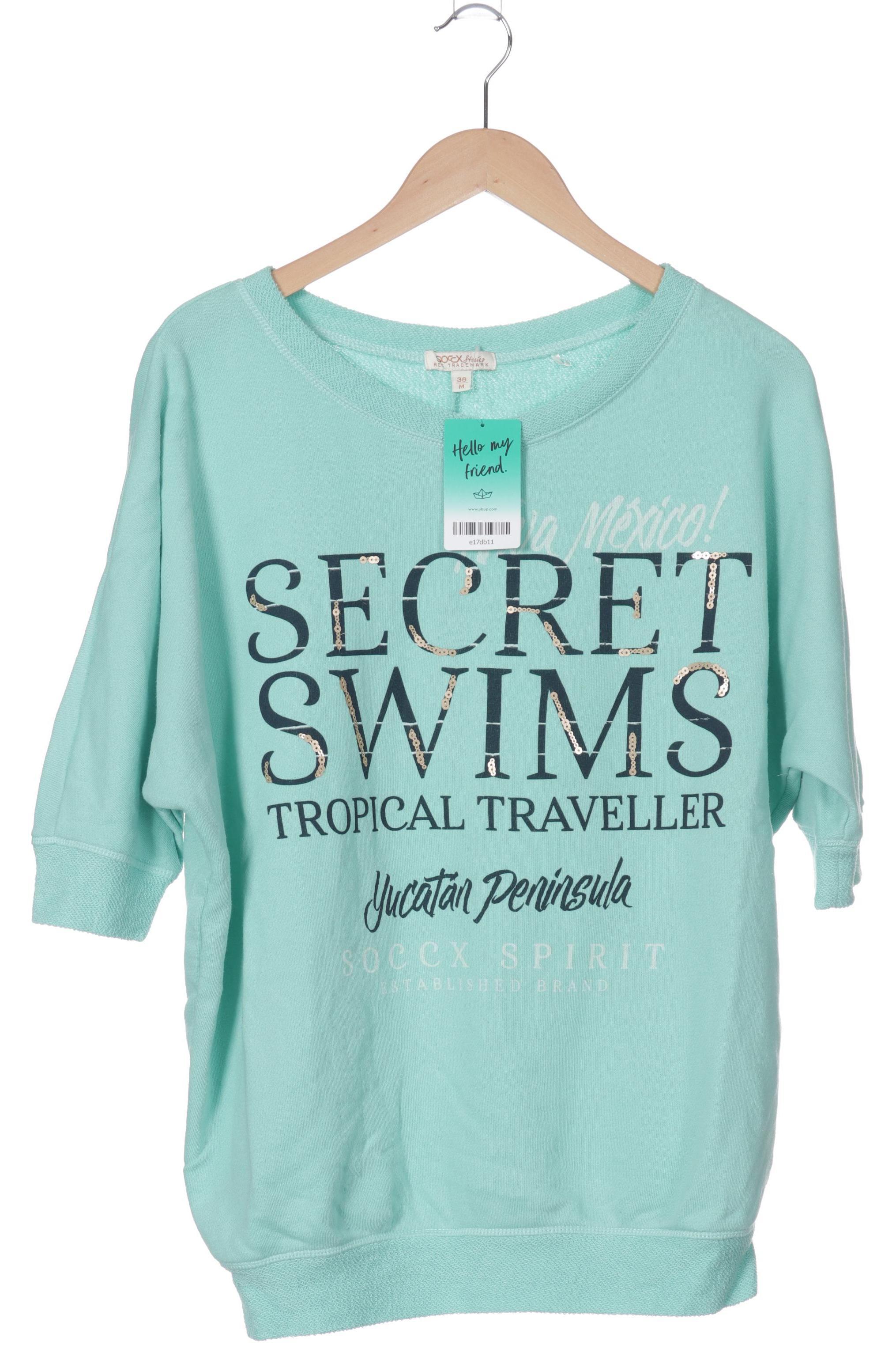 

Soccx Damen Sweatshirt, türkis, Gr.