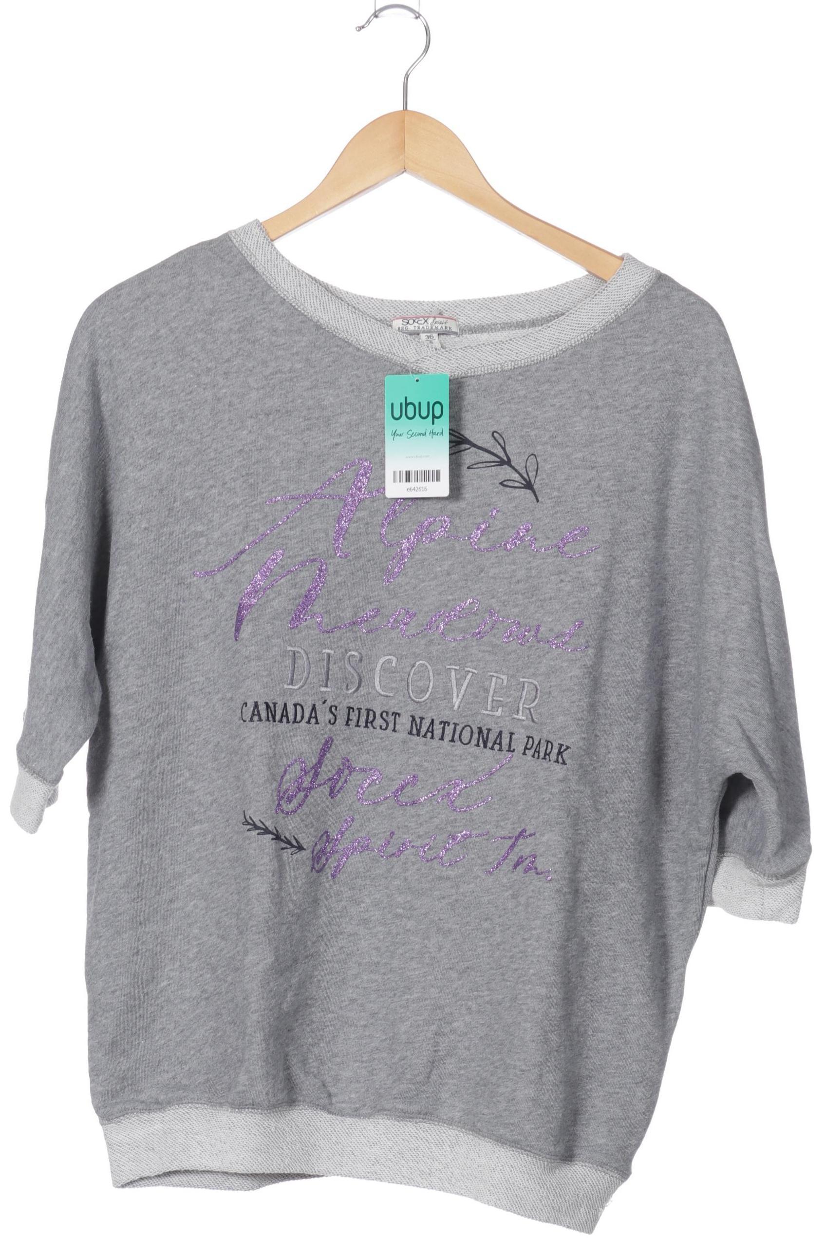 

Soccx Damen Sweatshirt, grau, Gr.