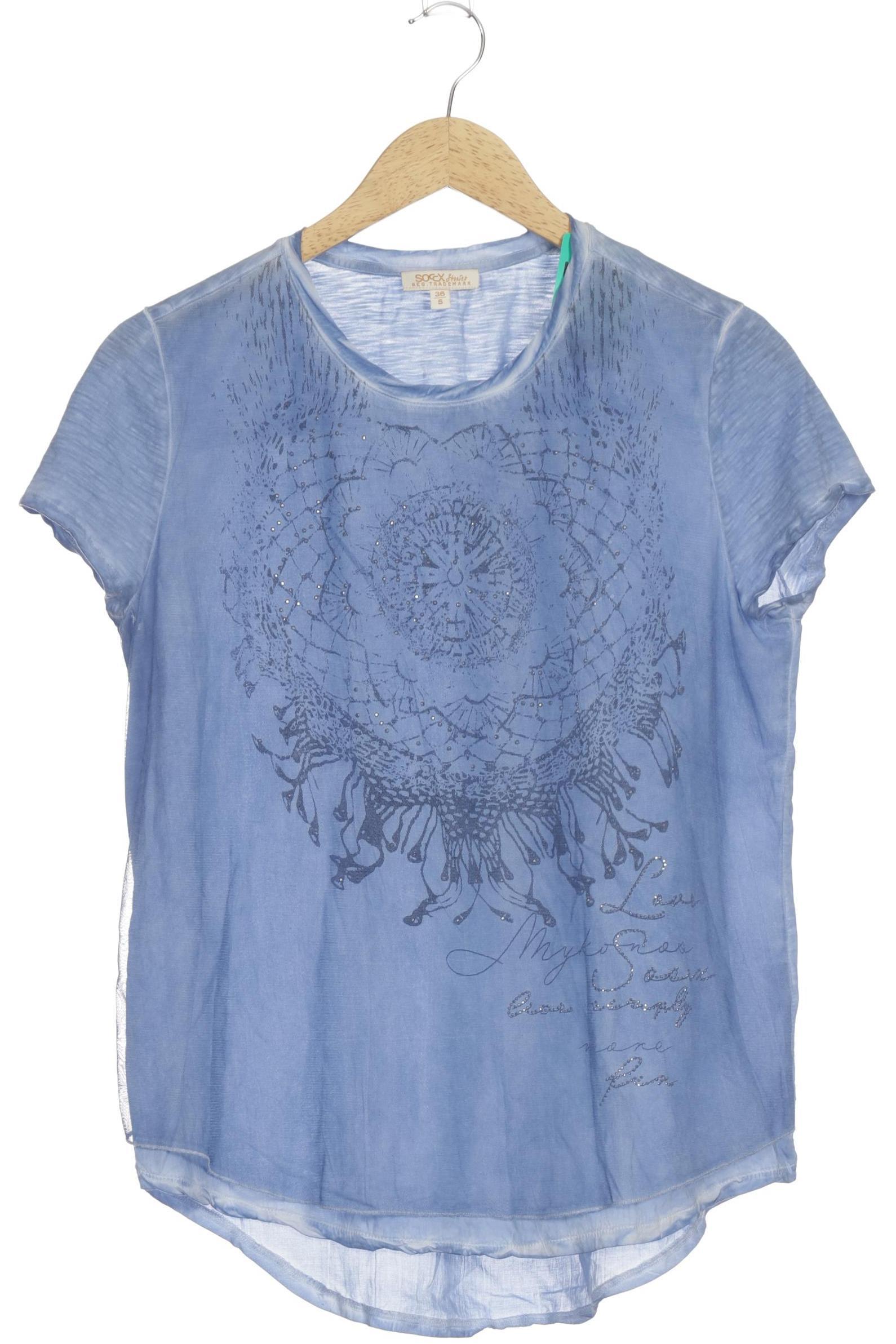 

Soccx Damen T-Shirt, blau, Gr. 36