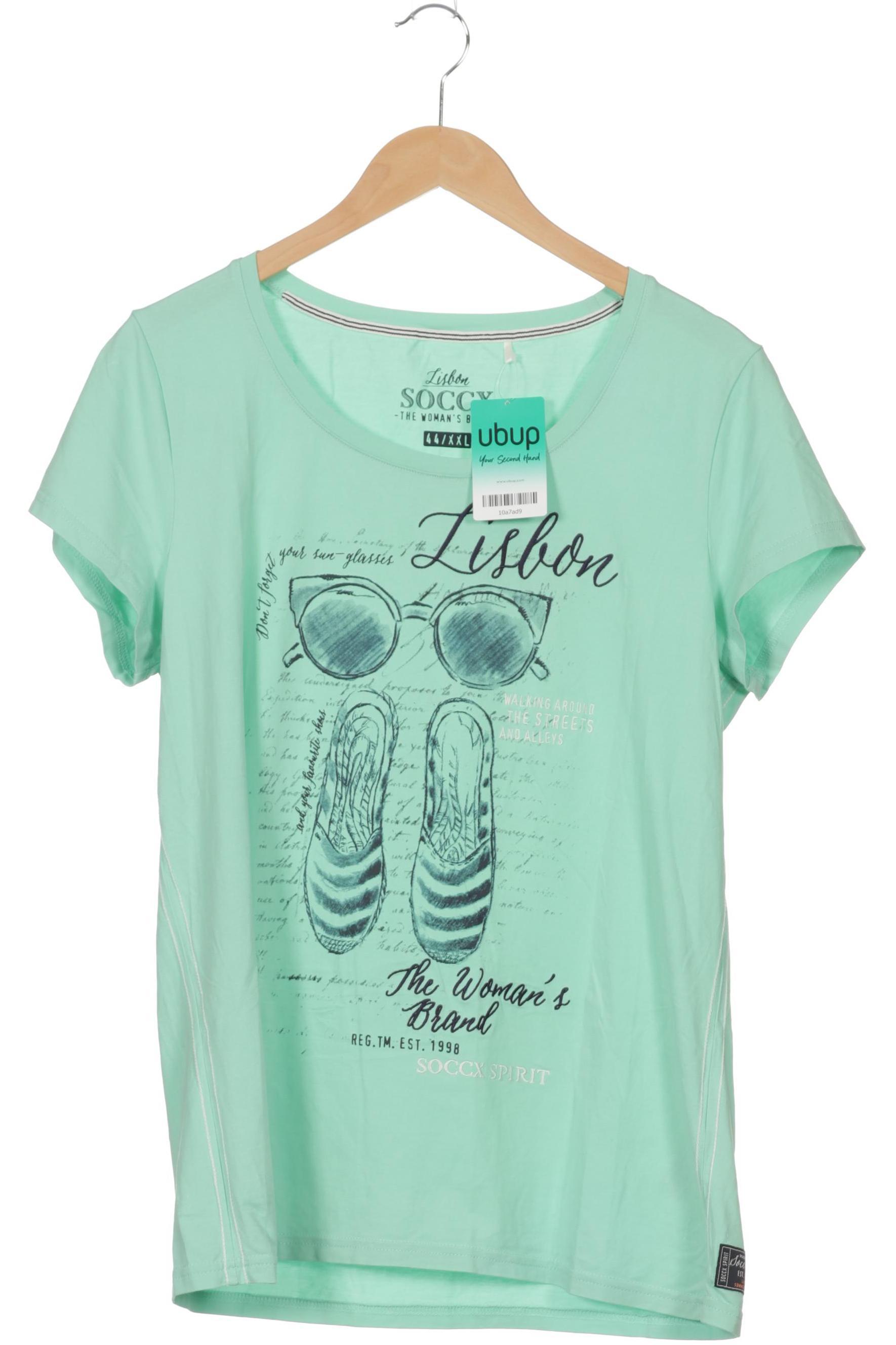 

Soccx Damen T-Shirt, grün, Gr.