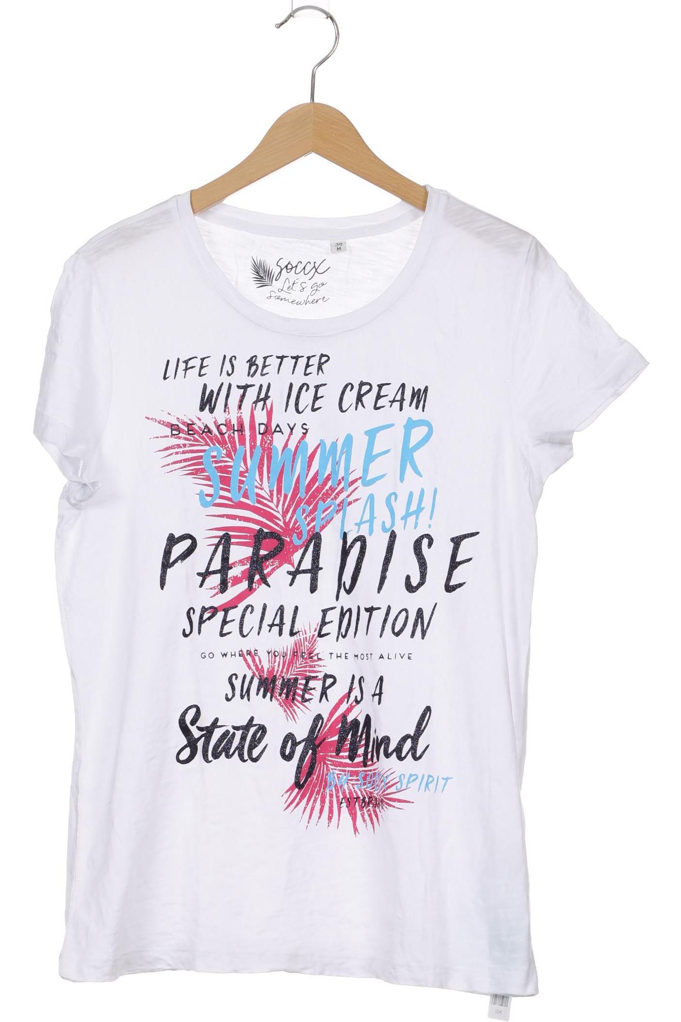 

Soccx Damen T-Shirt, weiß, Gr.