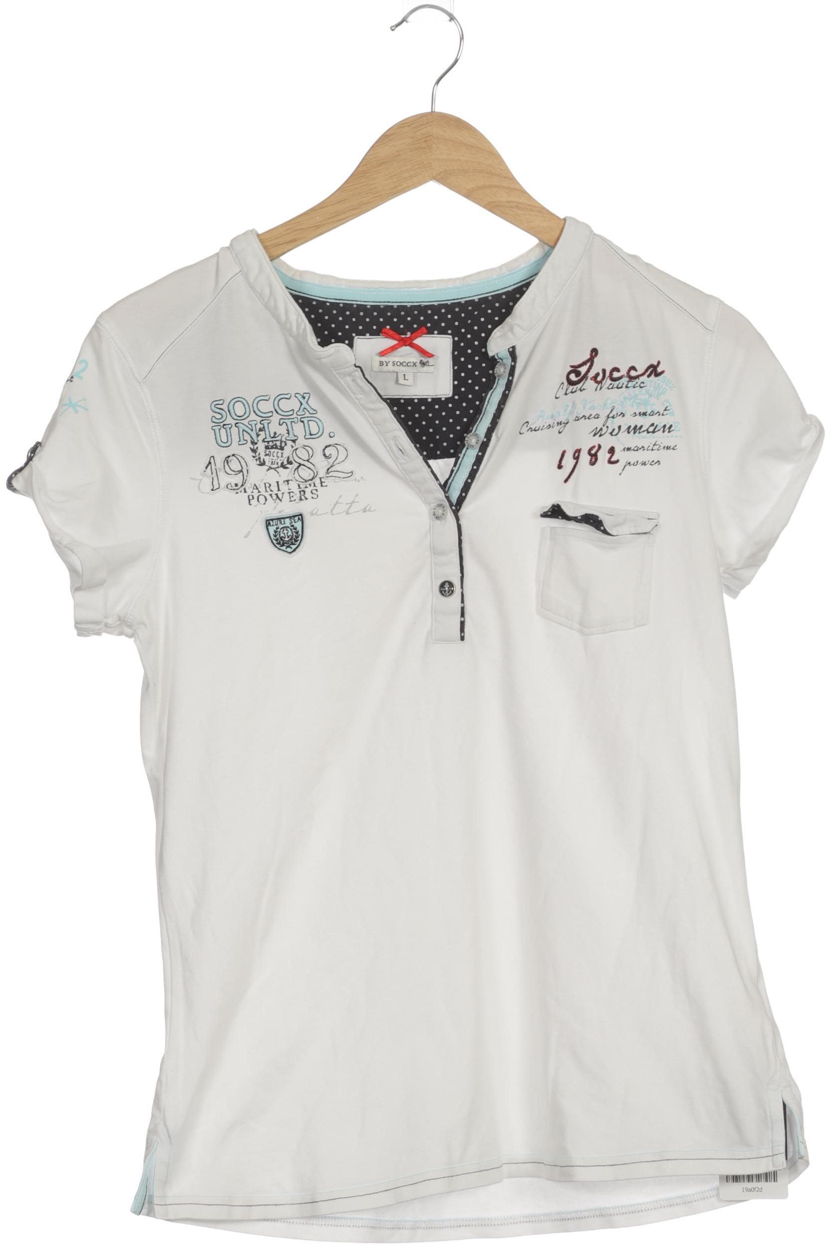 

Soccx Damen T-Shirt, weiß, Gr.