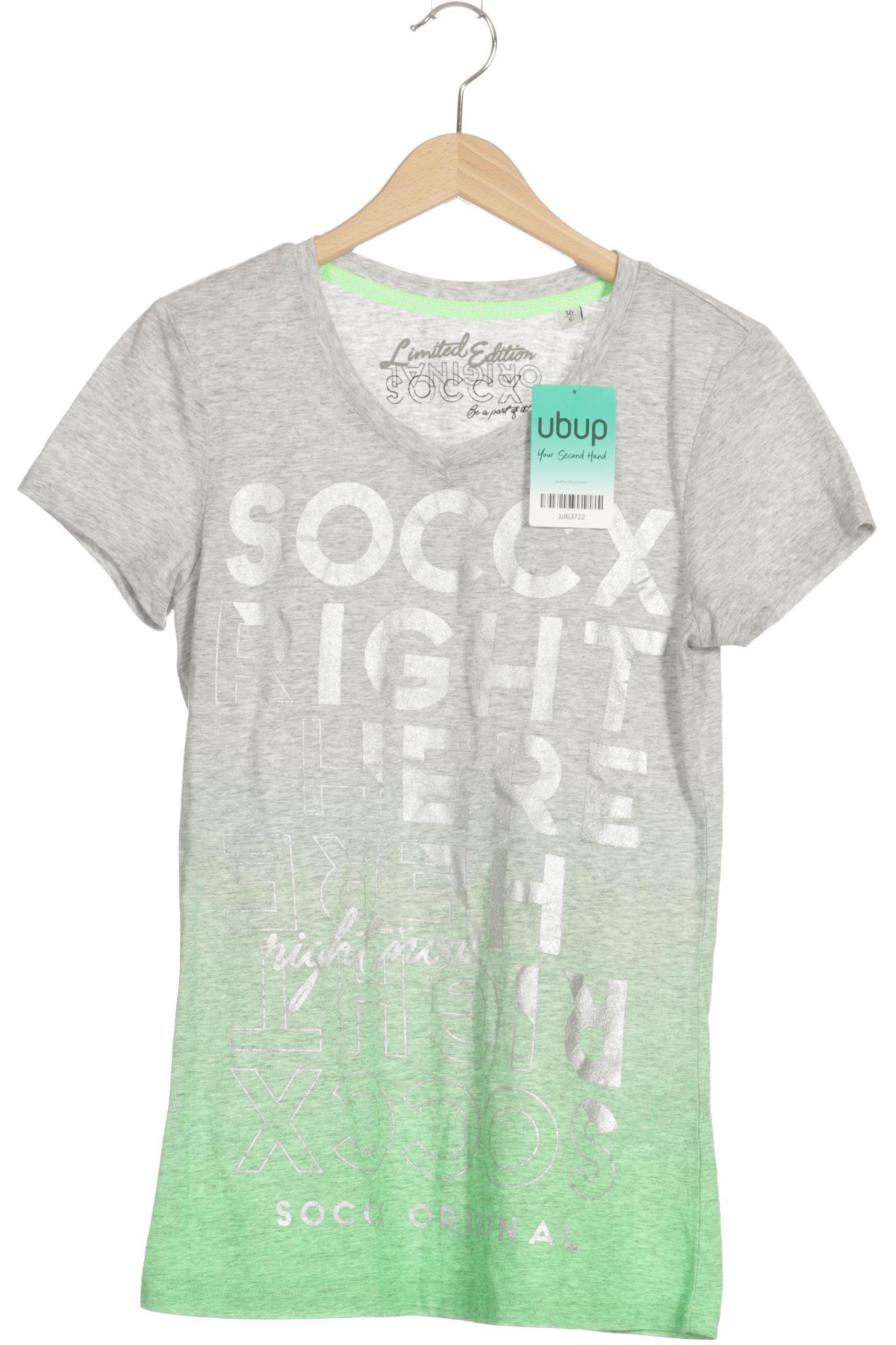 

Soccx Damen T-Shirt, grau, Gr.