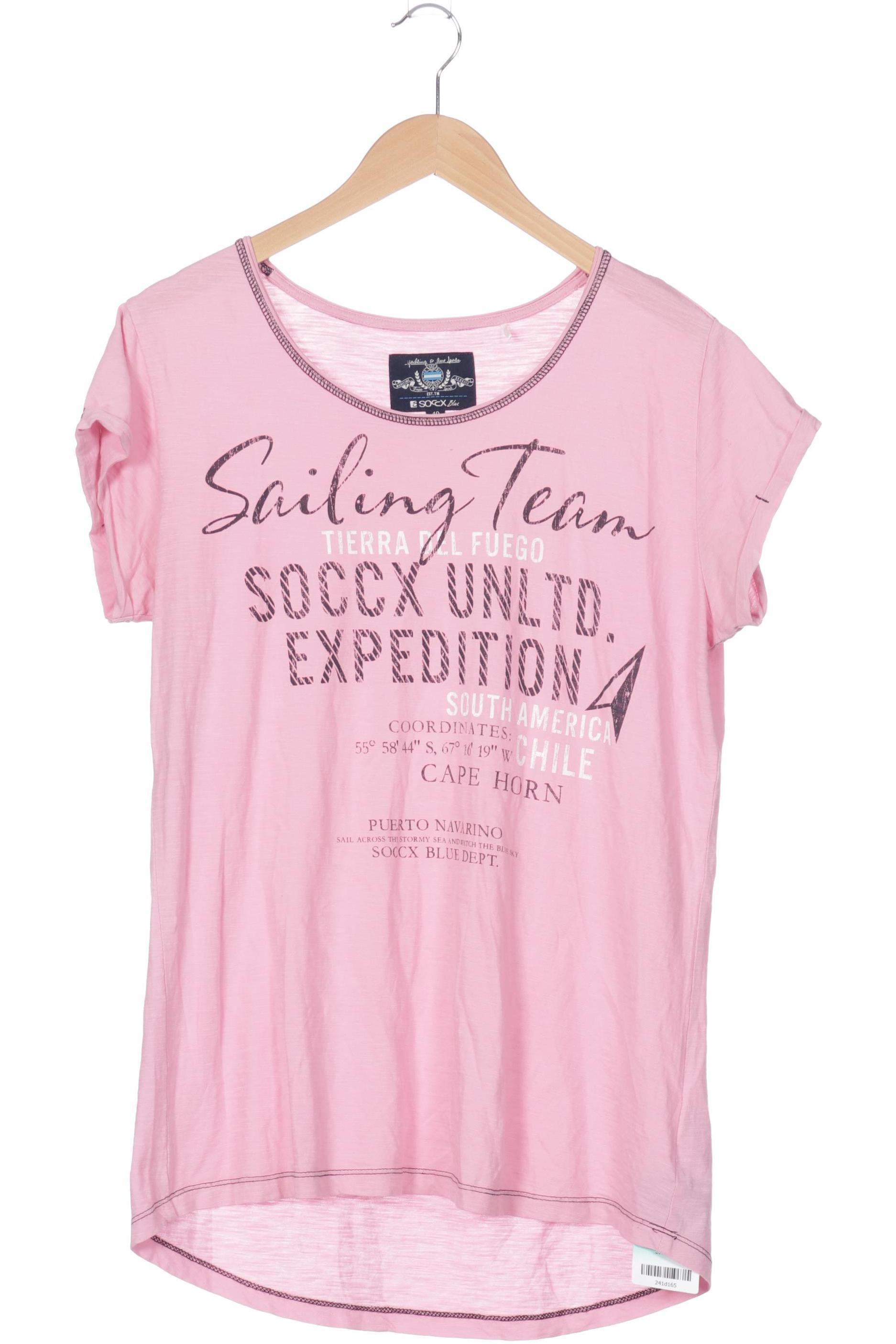 

Soccx Damen T-Shirt, pink, Gr.