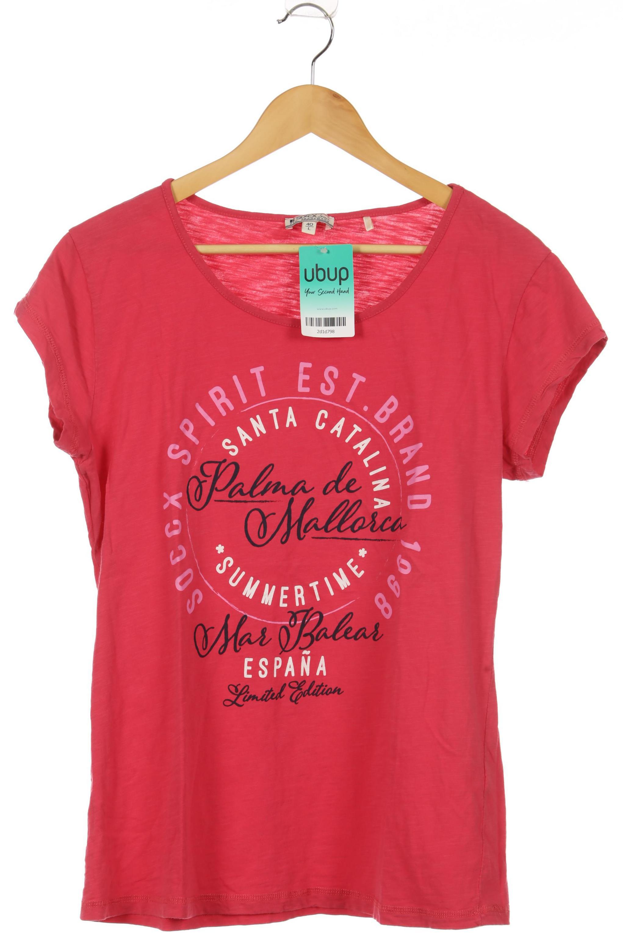 

Soccx Damen T-Shirt, pink, Gr.