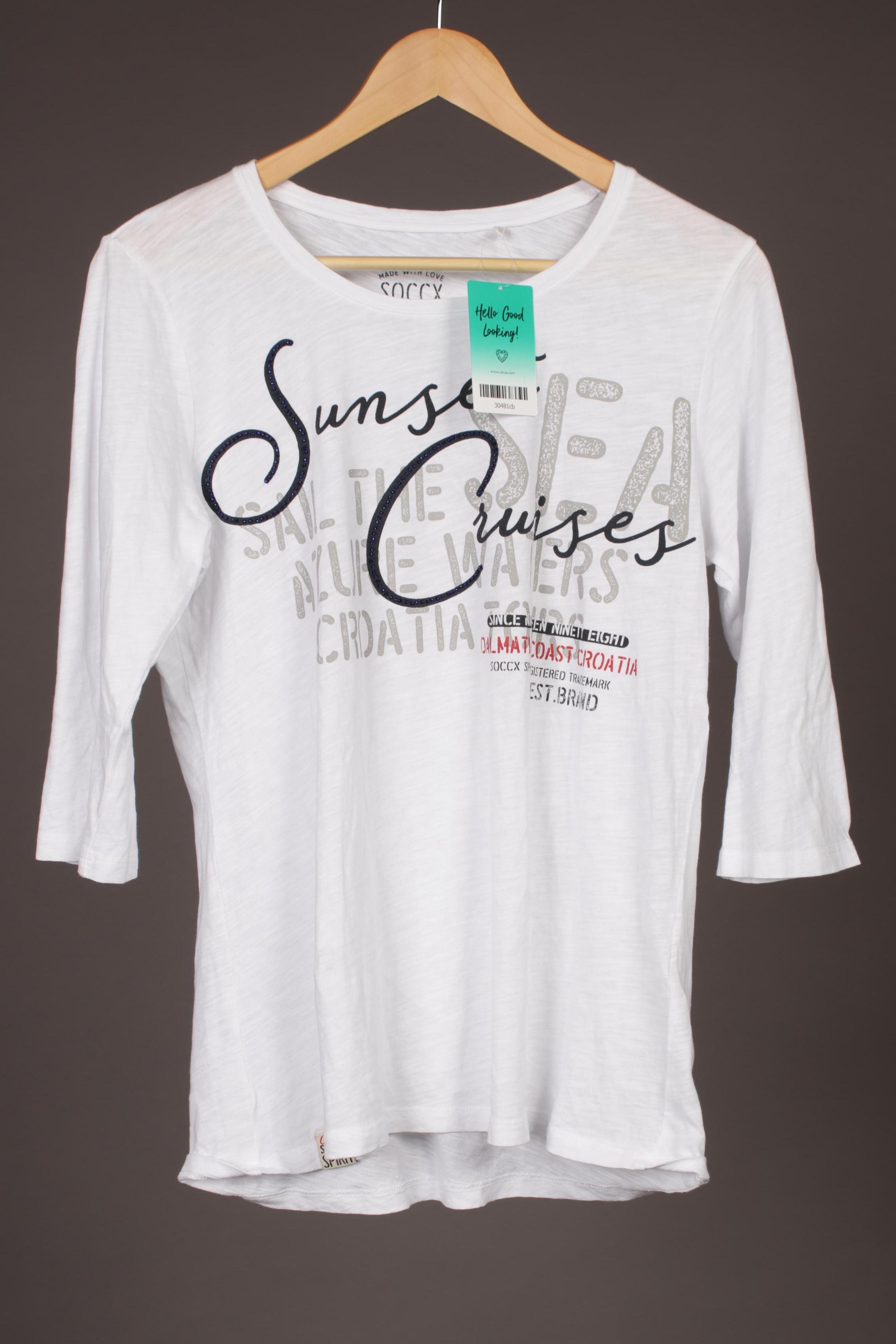 

Soccx Damen T-Shirt, weiß, Gr.