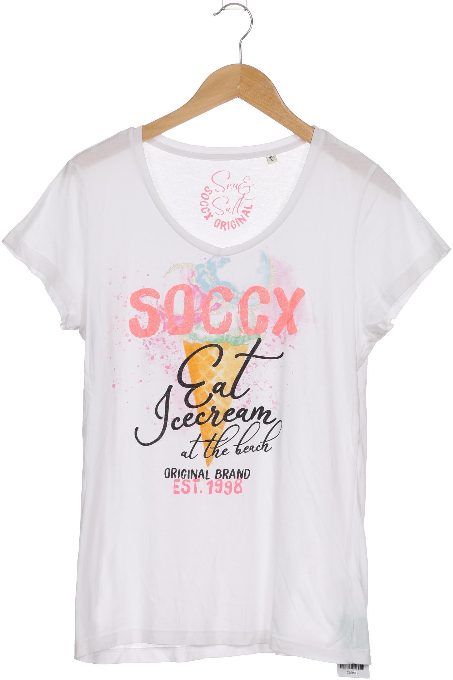 

Soccx Damen T-Shirt, weiß, Gr.