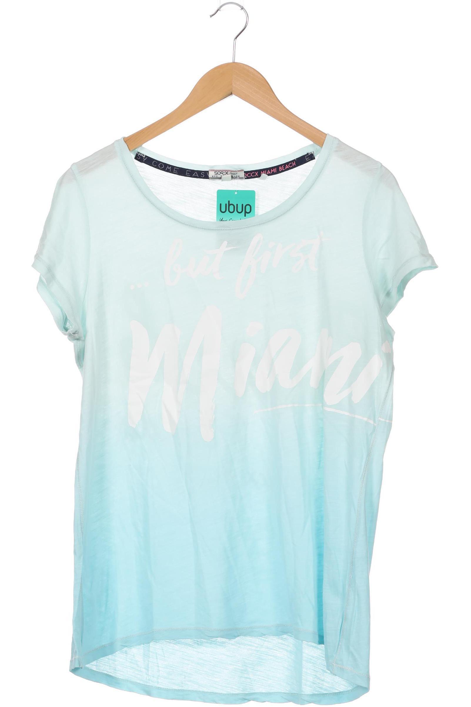 

Soccx Damen T-Shirt, blau, Gr.