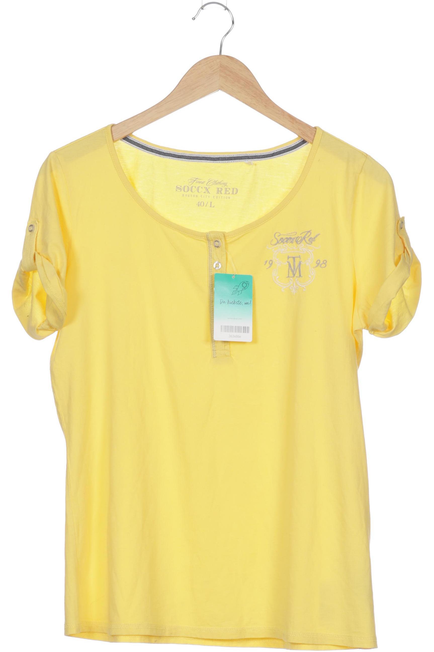 

Soccx Damen T-Shirt, gelb, Gr.