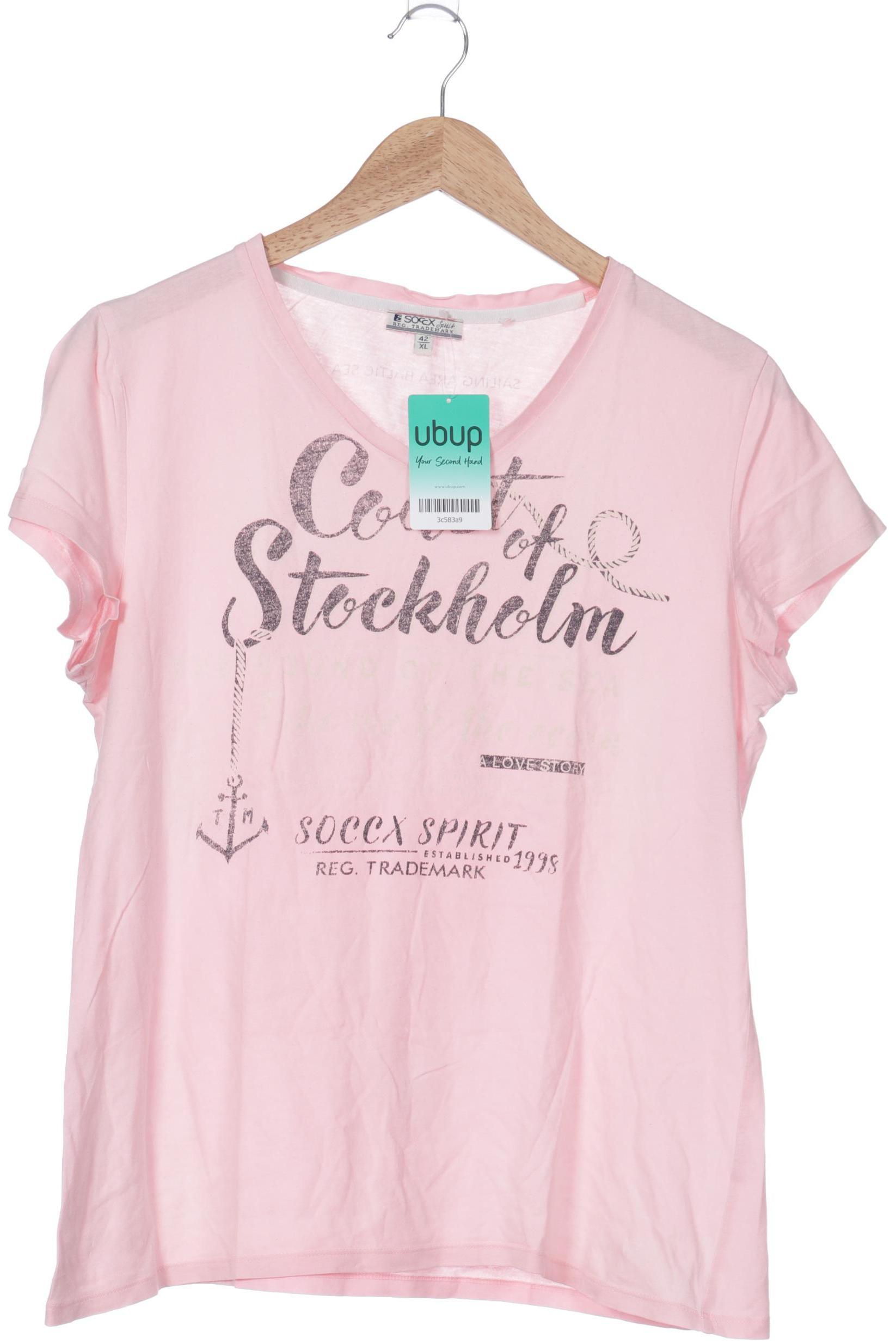 

Soccx Damen T-Shirt, pink, Gr.