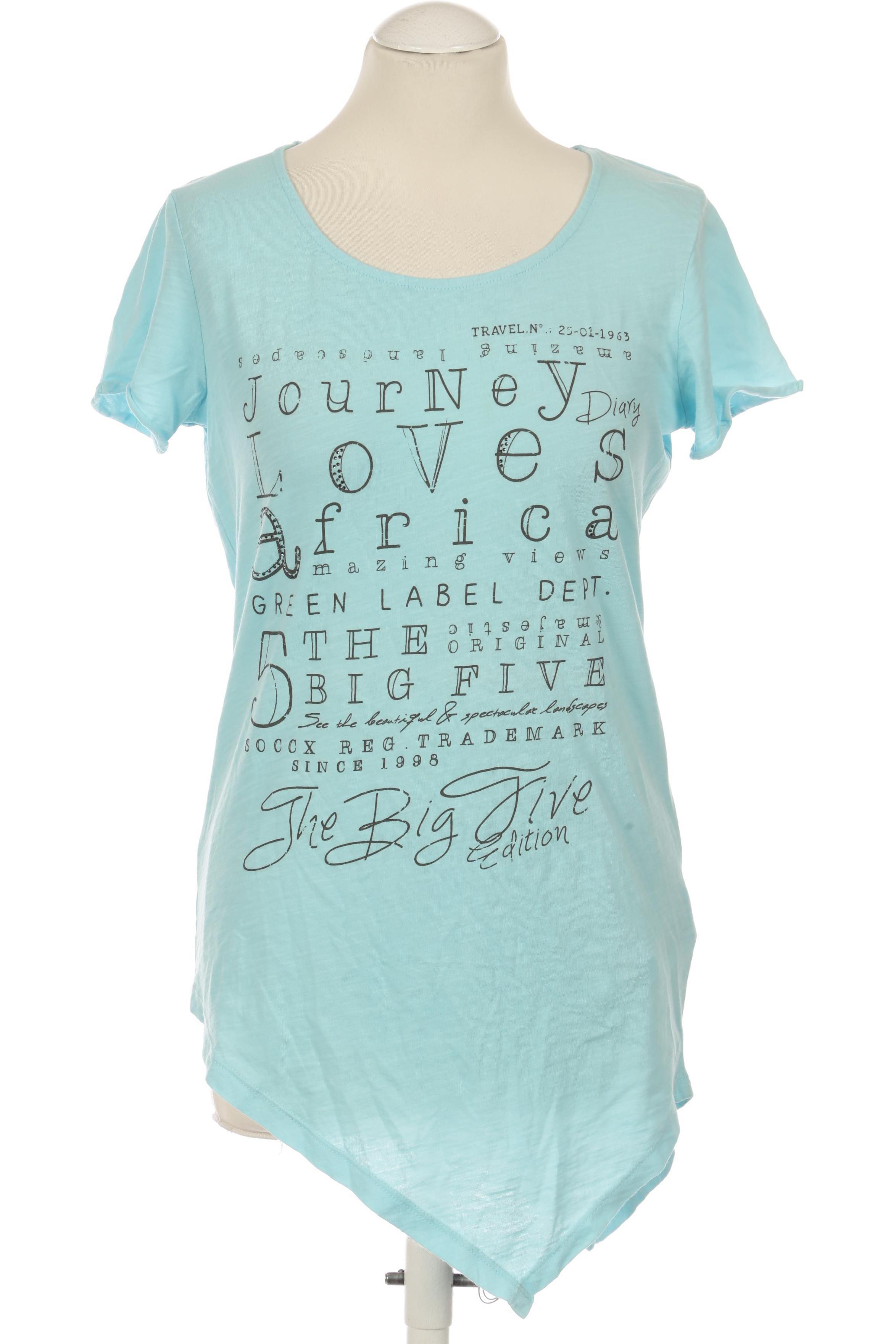 

Soccx Damen T-Shirt, blau, Gr.