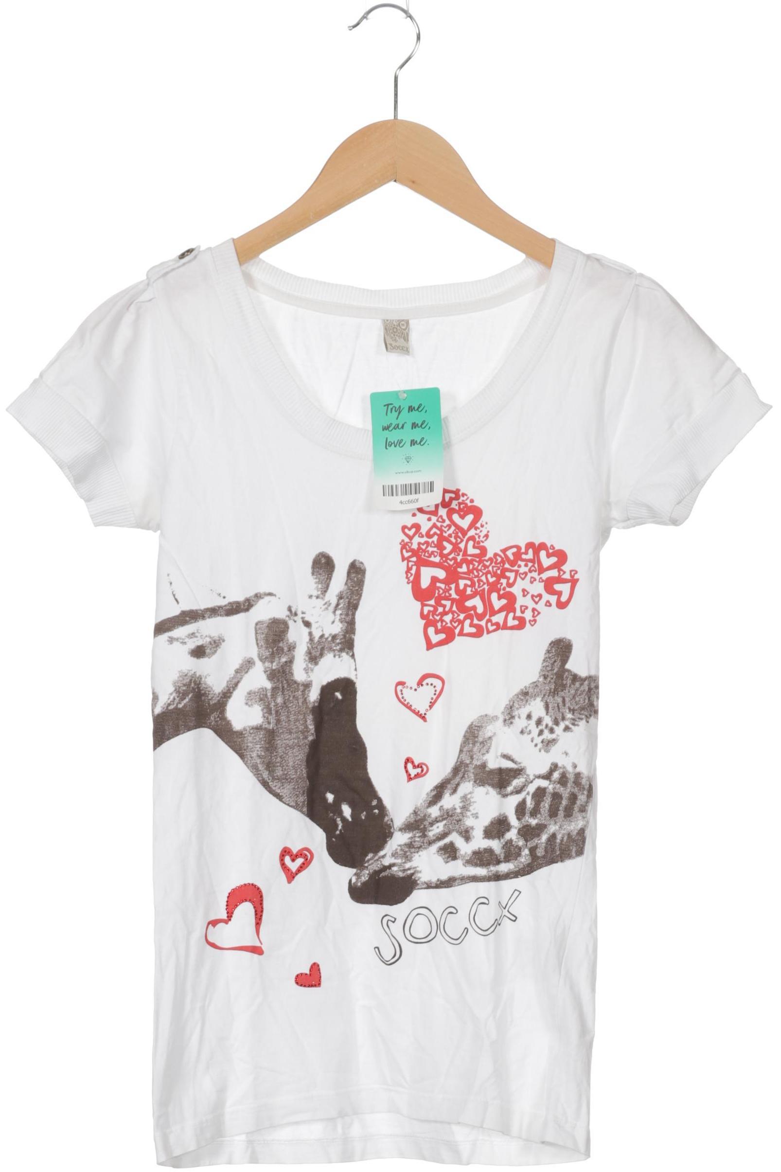 

Soccx Damen T-Shirt, weiß, Gr.