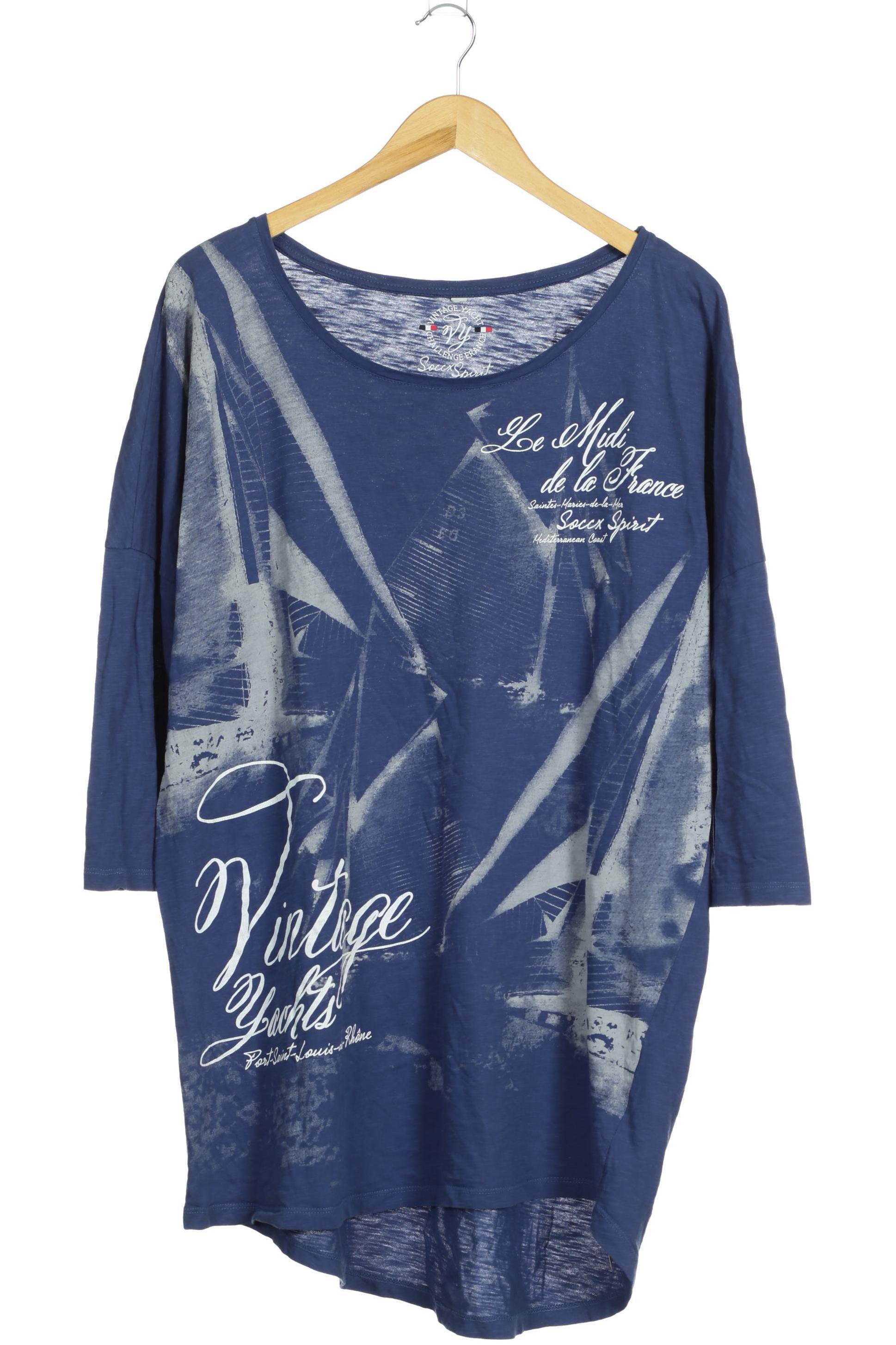 

Soccx Damen T-Shirt, blau, Gr.