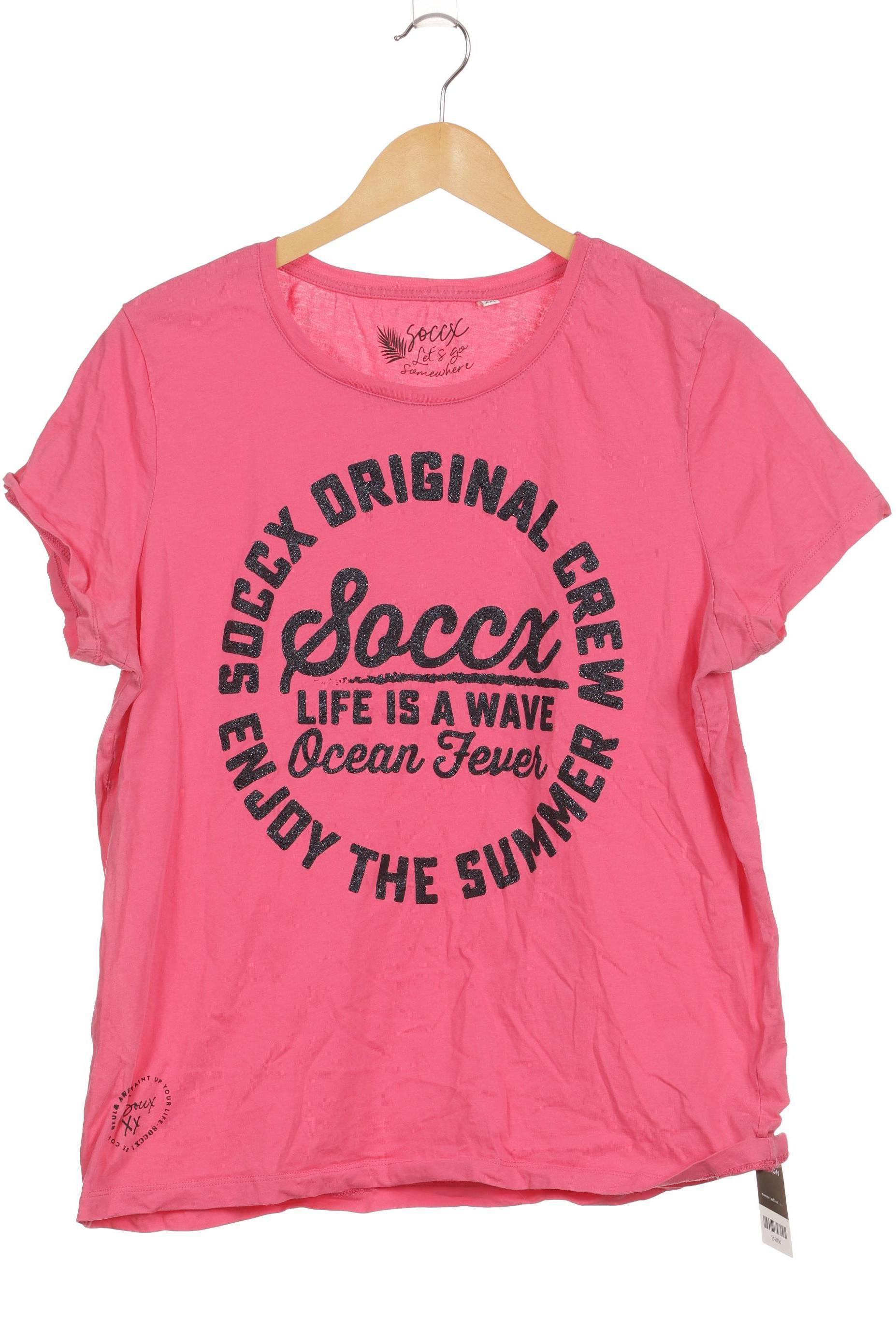 

Soccx Damen T-Shirt, pink, Gr.