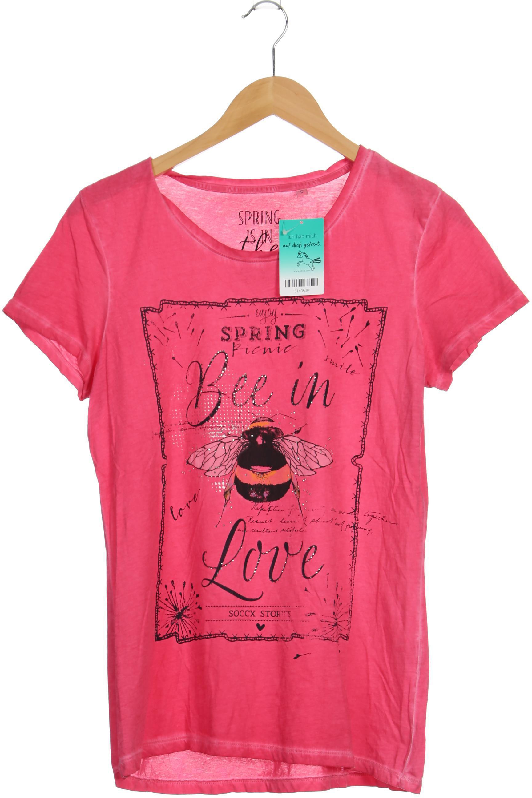 

Soccx Damen T-Shirt, pink, Gr.