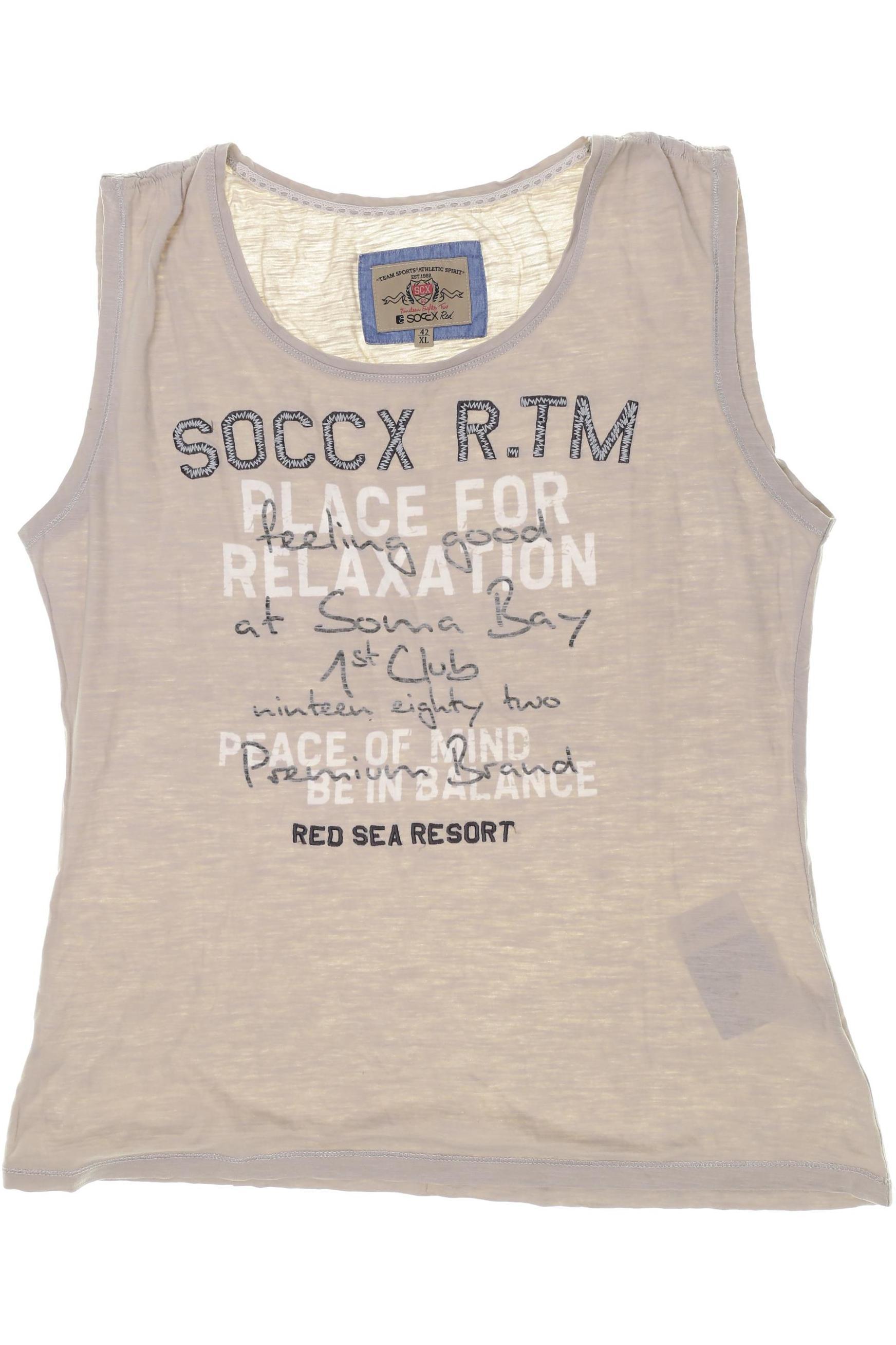 

Soccx Damen T-Shirt, beige, Gr. 42