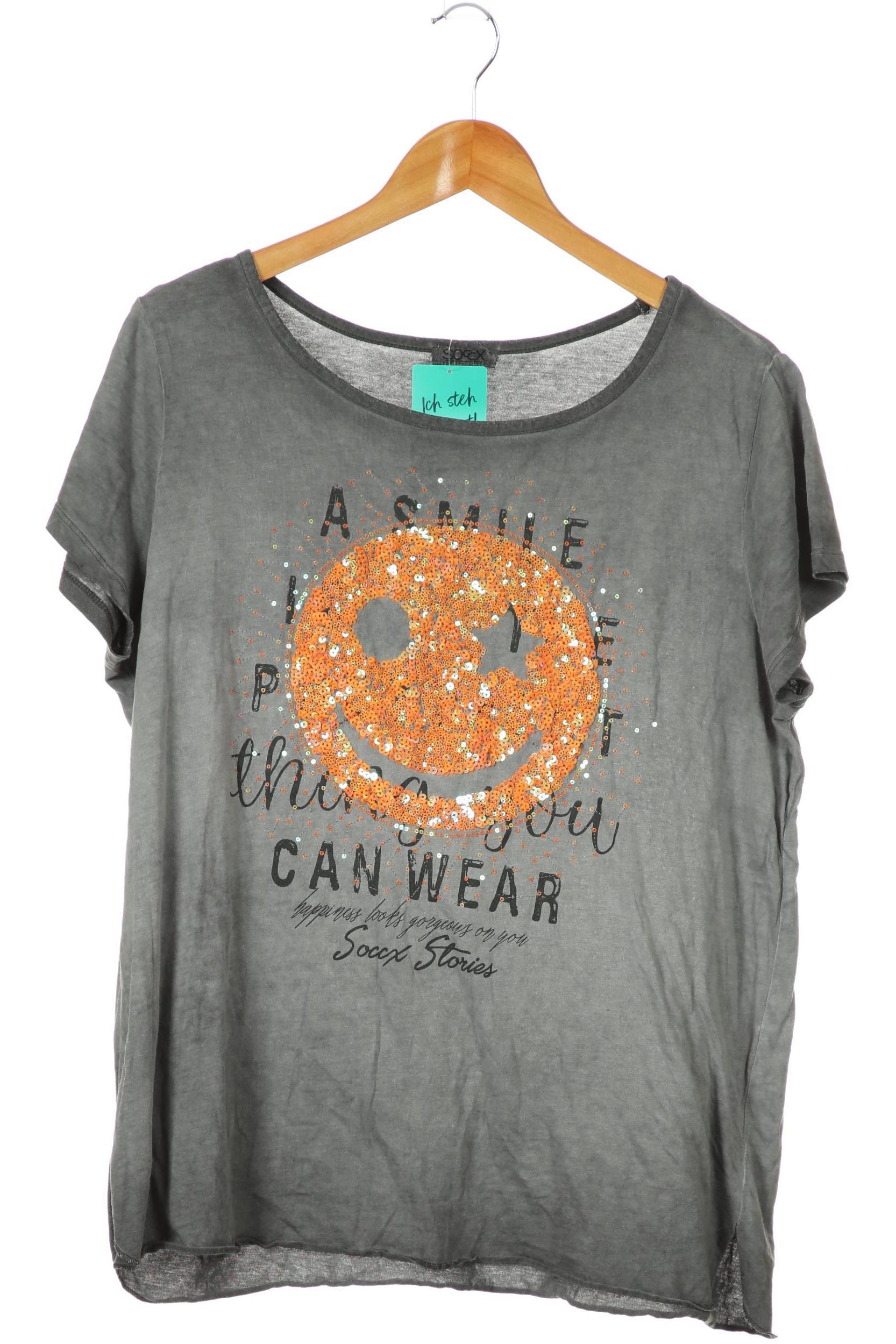 

Soccx Damen T-Shirt, grau, Gr.