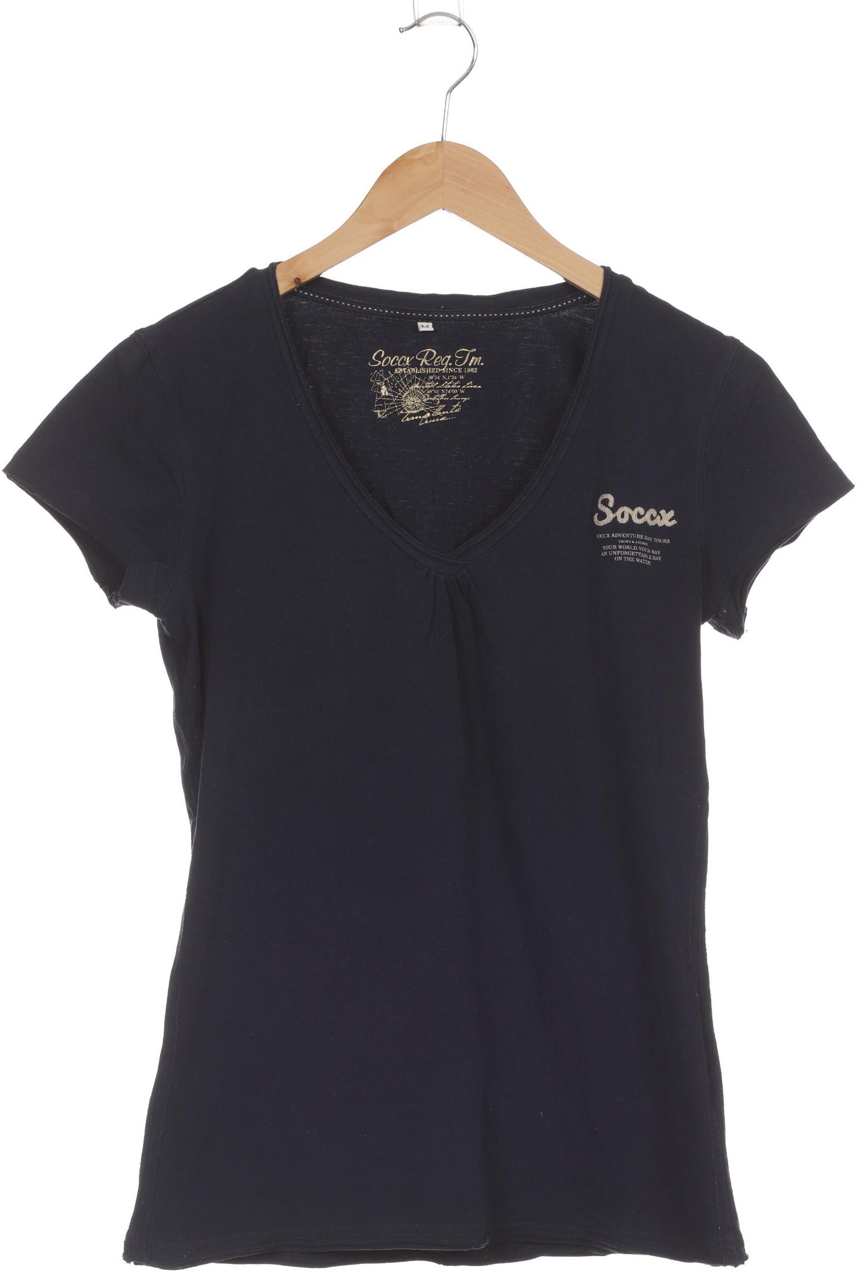 

Soccx Damen T-Shirt, blau, Gr.