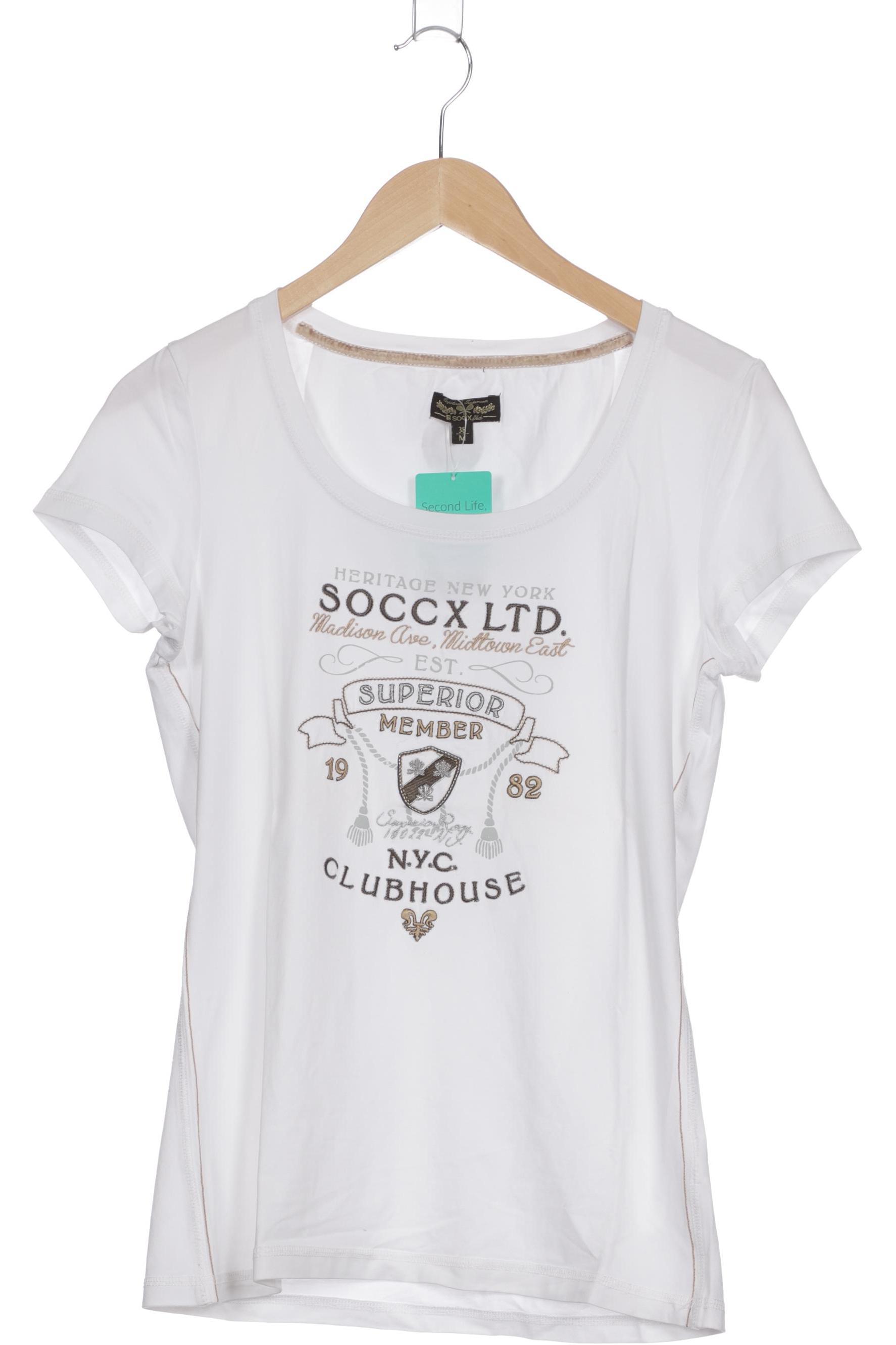 

Soccx Damen T-Shirt, weiß, Gr. 38