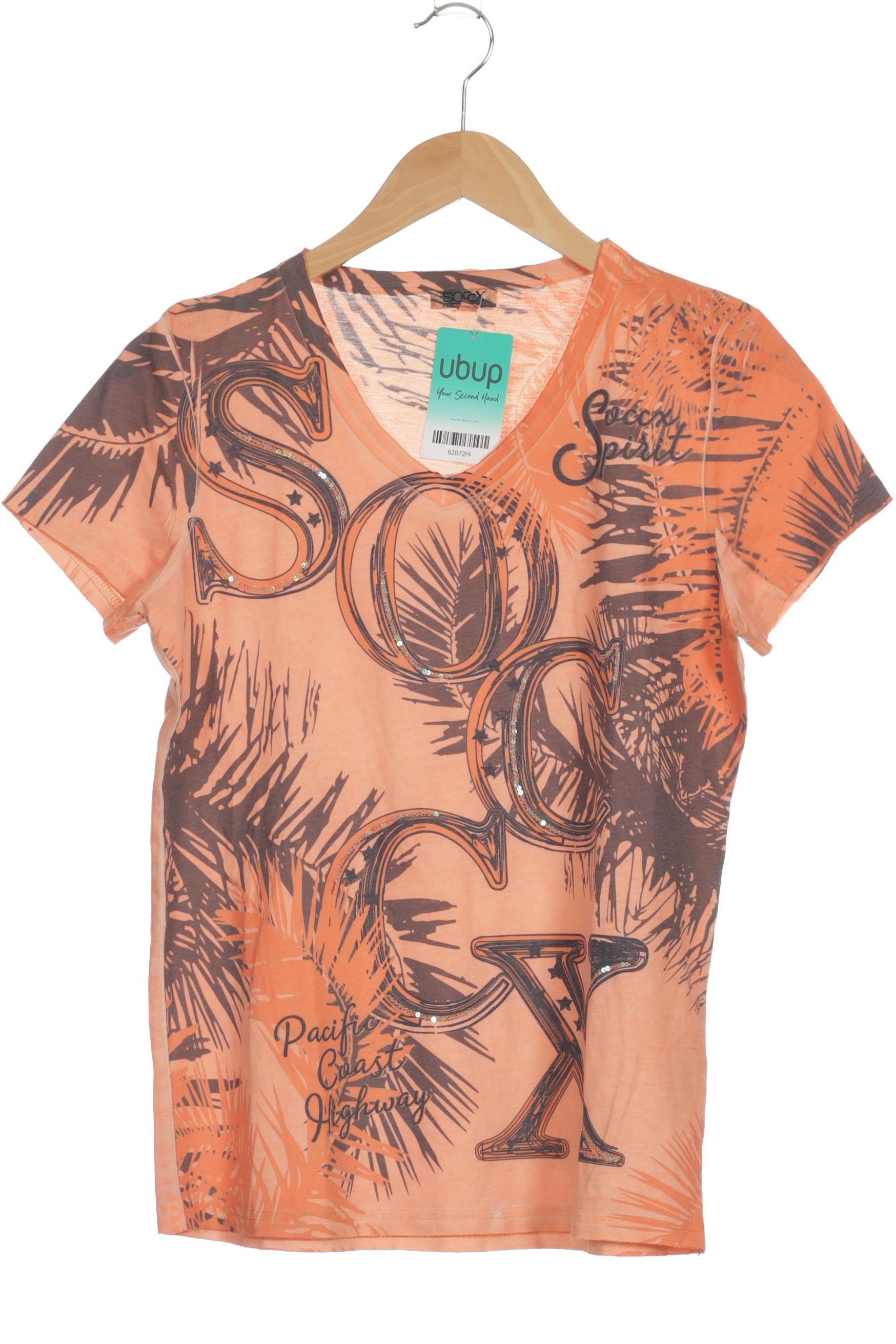

Soccx Damen T-Shirt, orange, Gr.