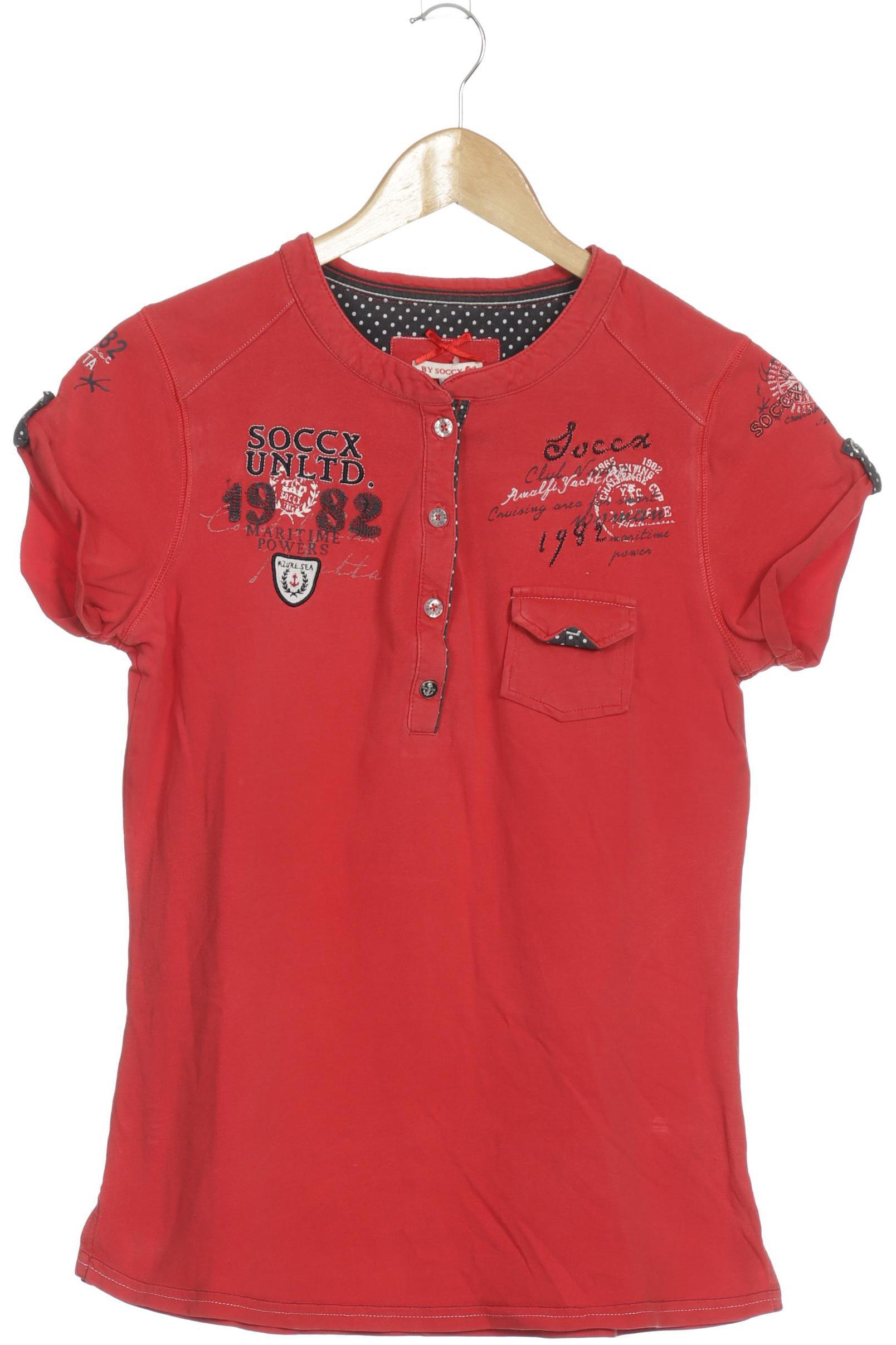 

Soccx Damen T-Shirt, rot, Gr.
