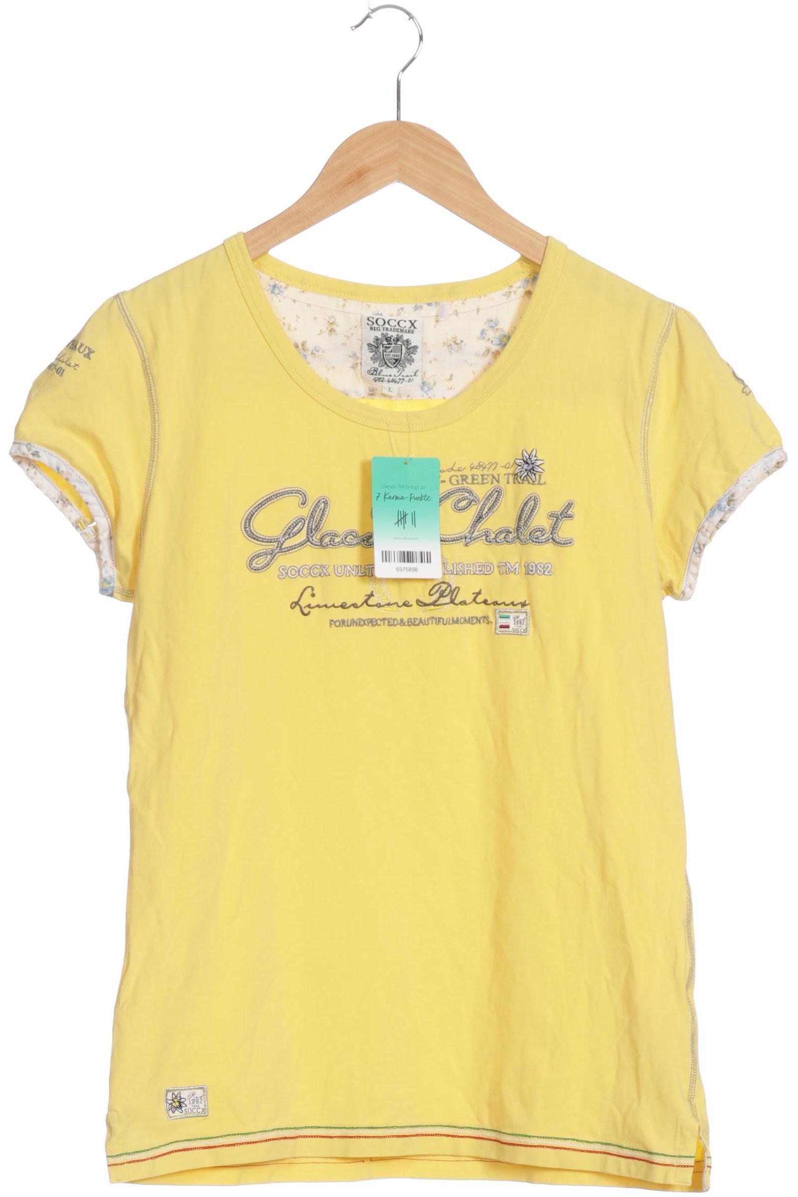 

Soccx Damen T-Shirt, gelb, Gr.