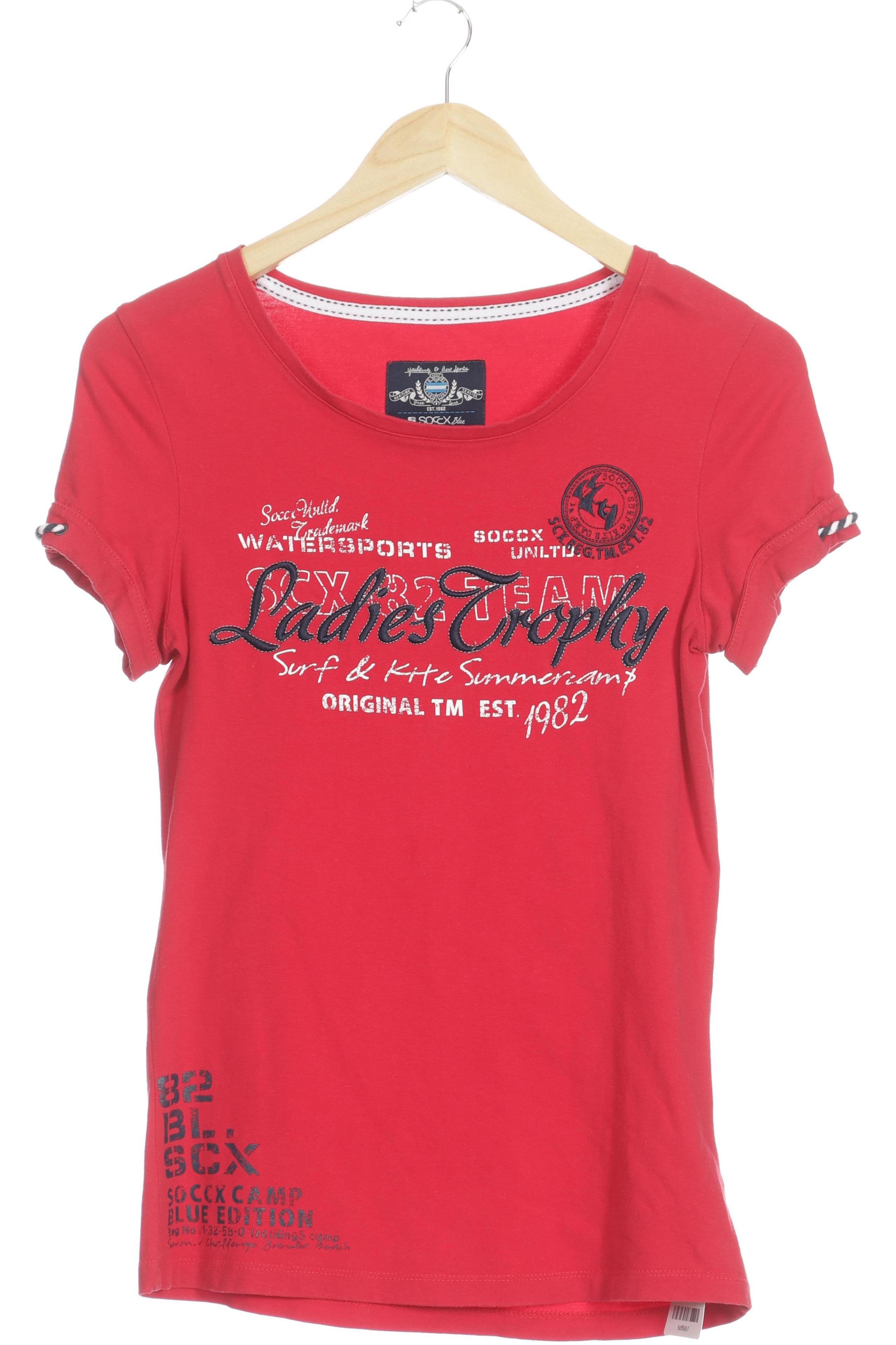 

Soccx Damen T-Shirt, rot, Gr.