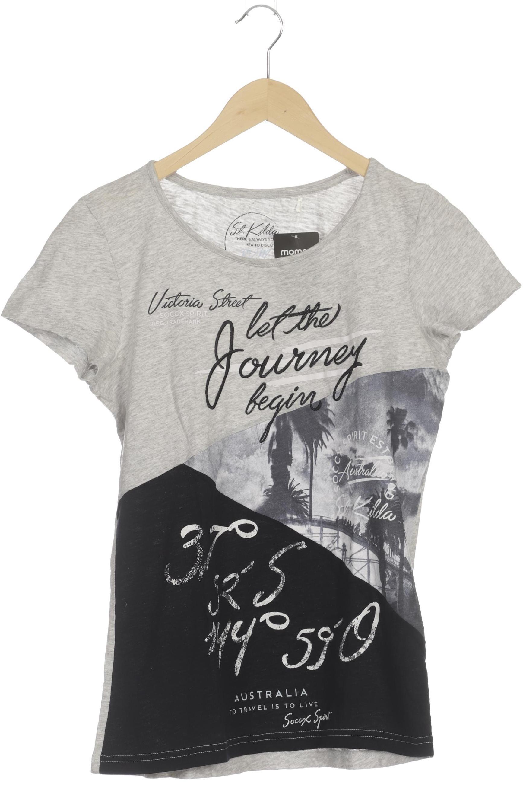 

Soccx Damen T-Shirt, grau, Gr.