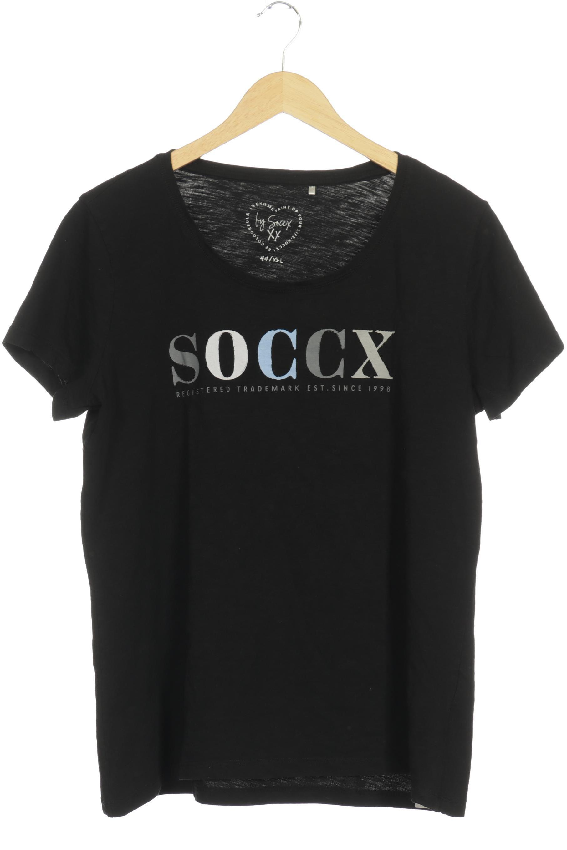

Soccx Damen T-Shirt, schwarz, Gr.