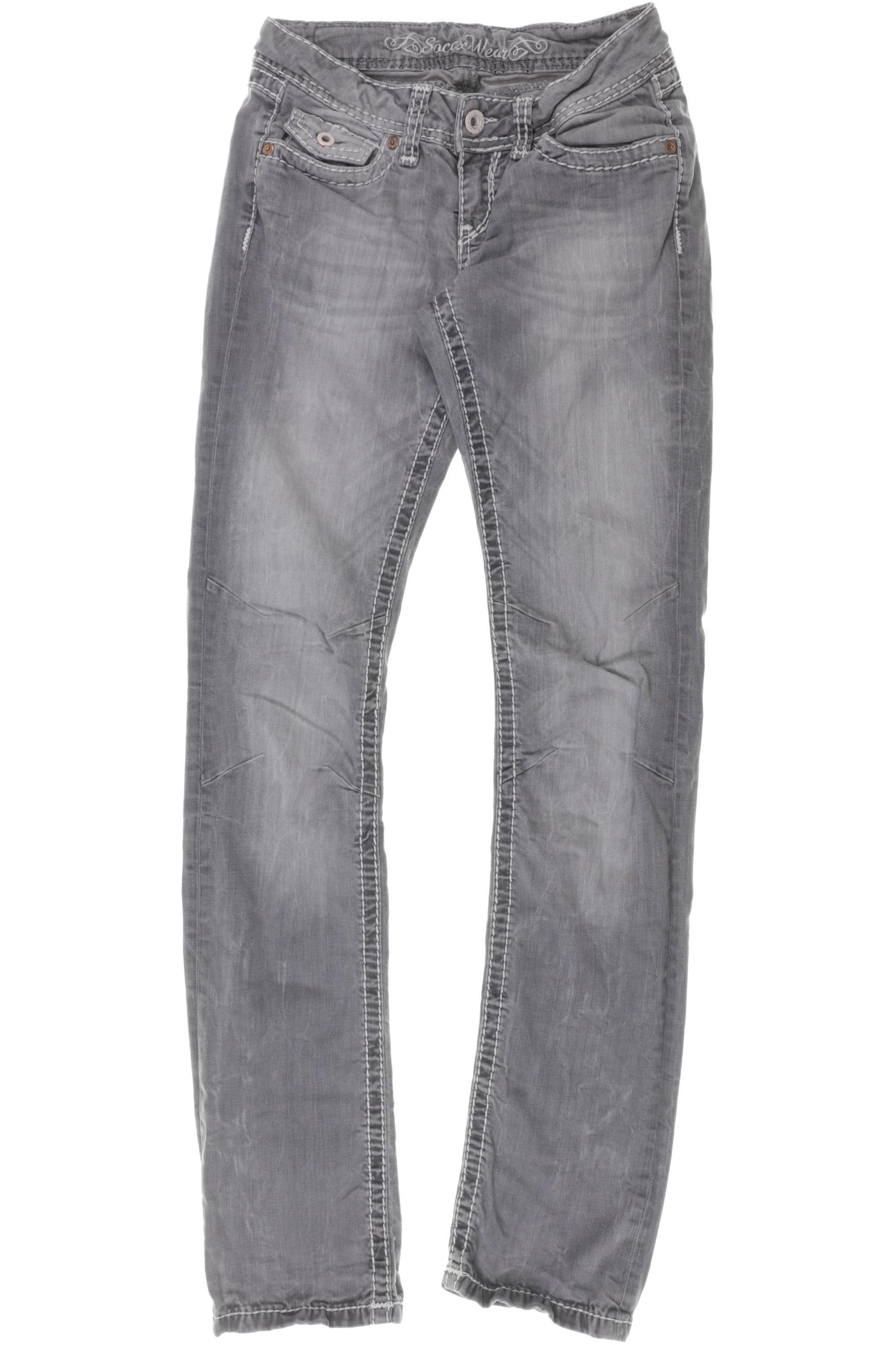 

Soccx Damen Jeans, schwarz, Gr. 26