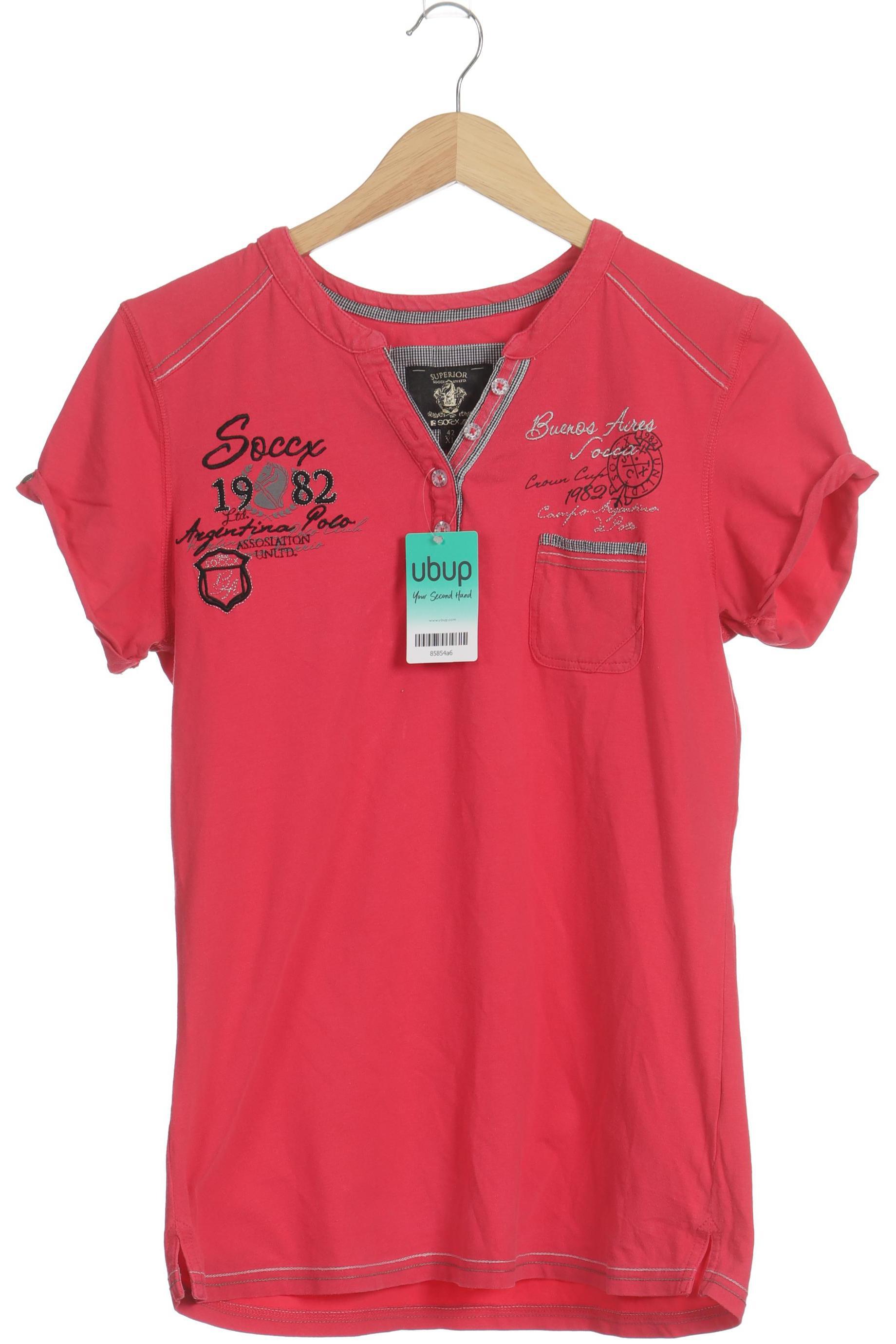 

Soccx Damen T-Shirt, pink, Gr.