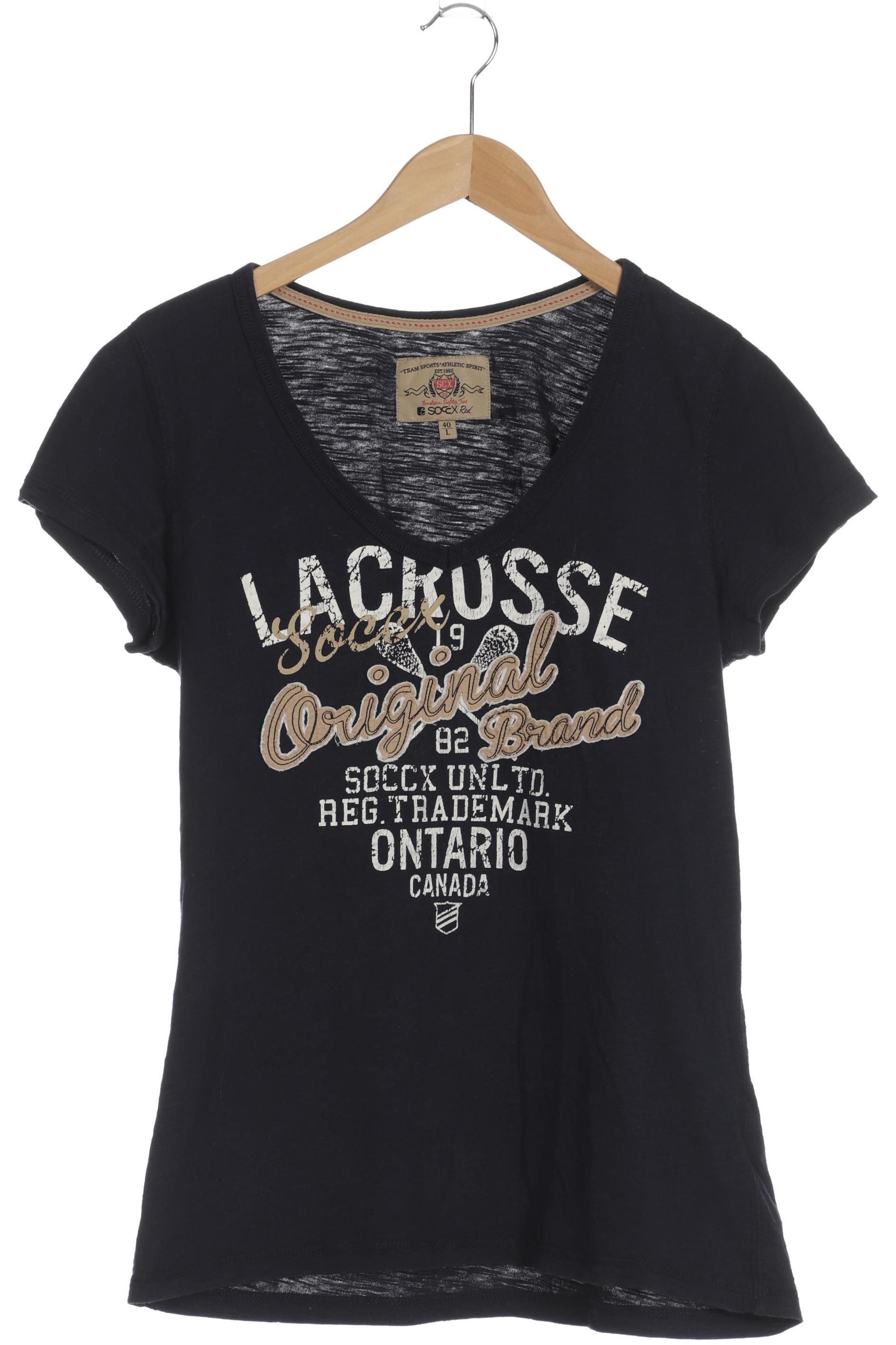 

Soccx Damen T-Shirt, blau, Gr.