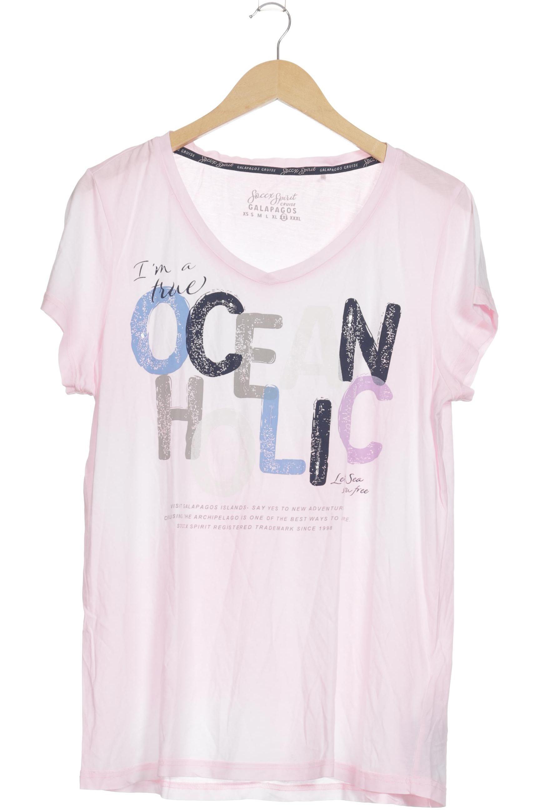

Soccx Damen T-Shirt, pink, Gr.