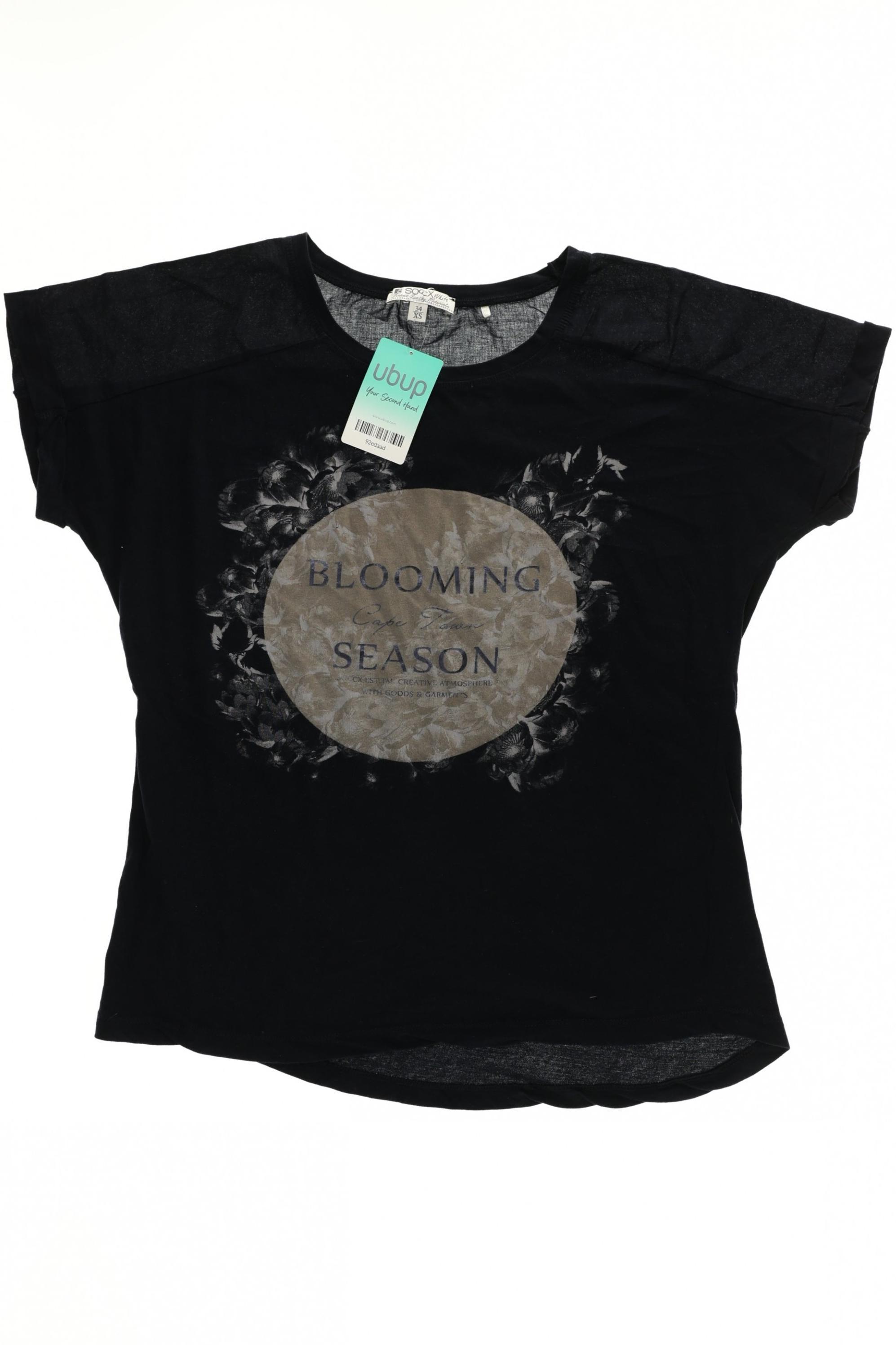 

Soccx Damen T-Shirt, blau, Gr. 34