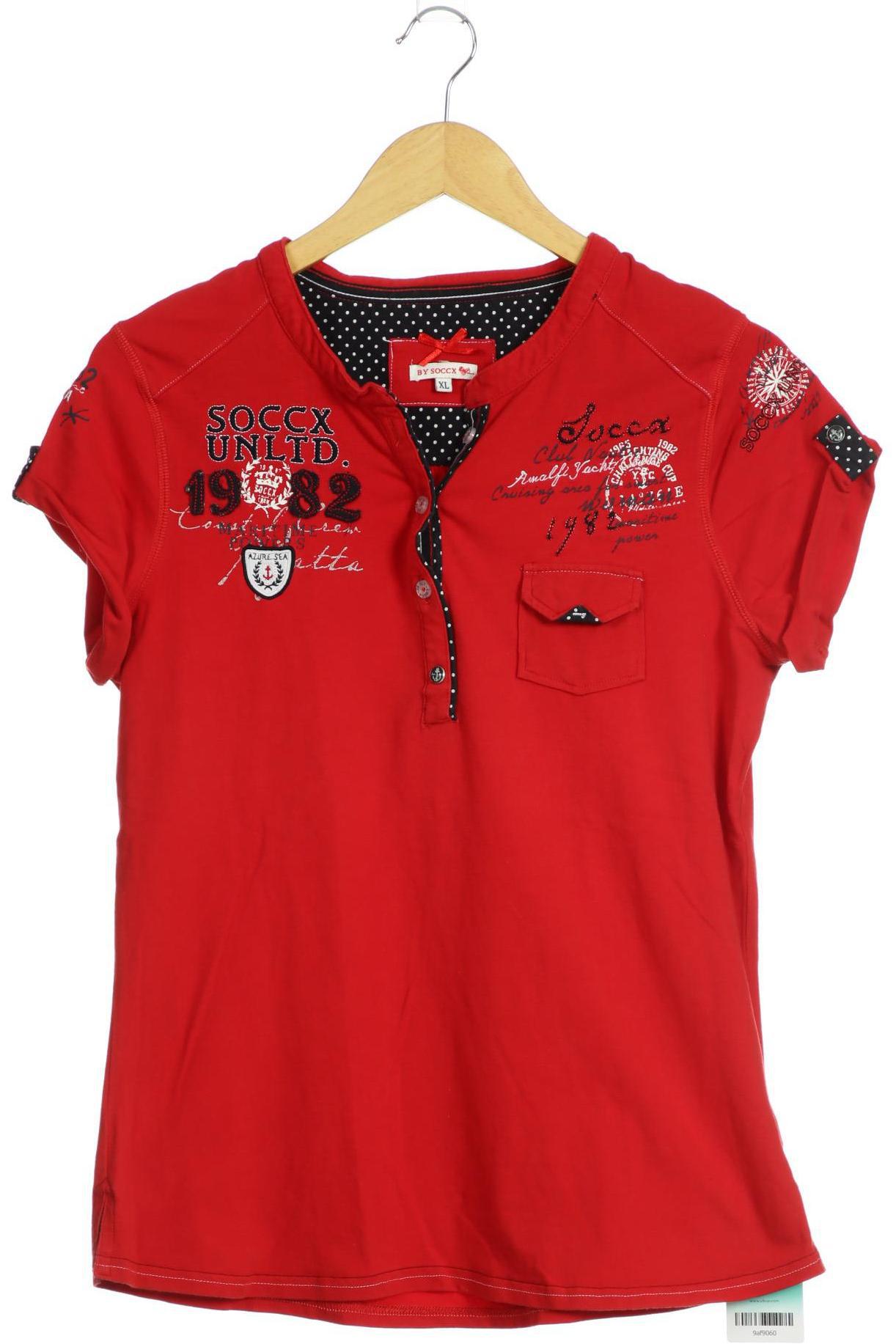 

Soccx Damen T-Shirt, rot, Gr.