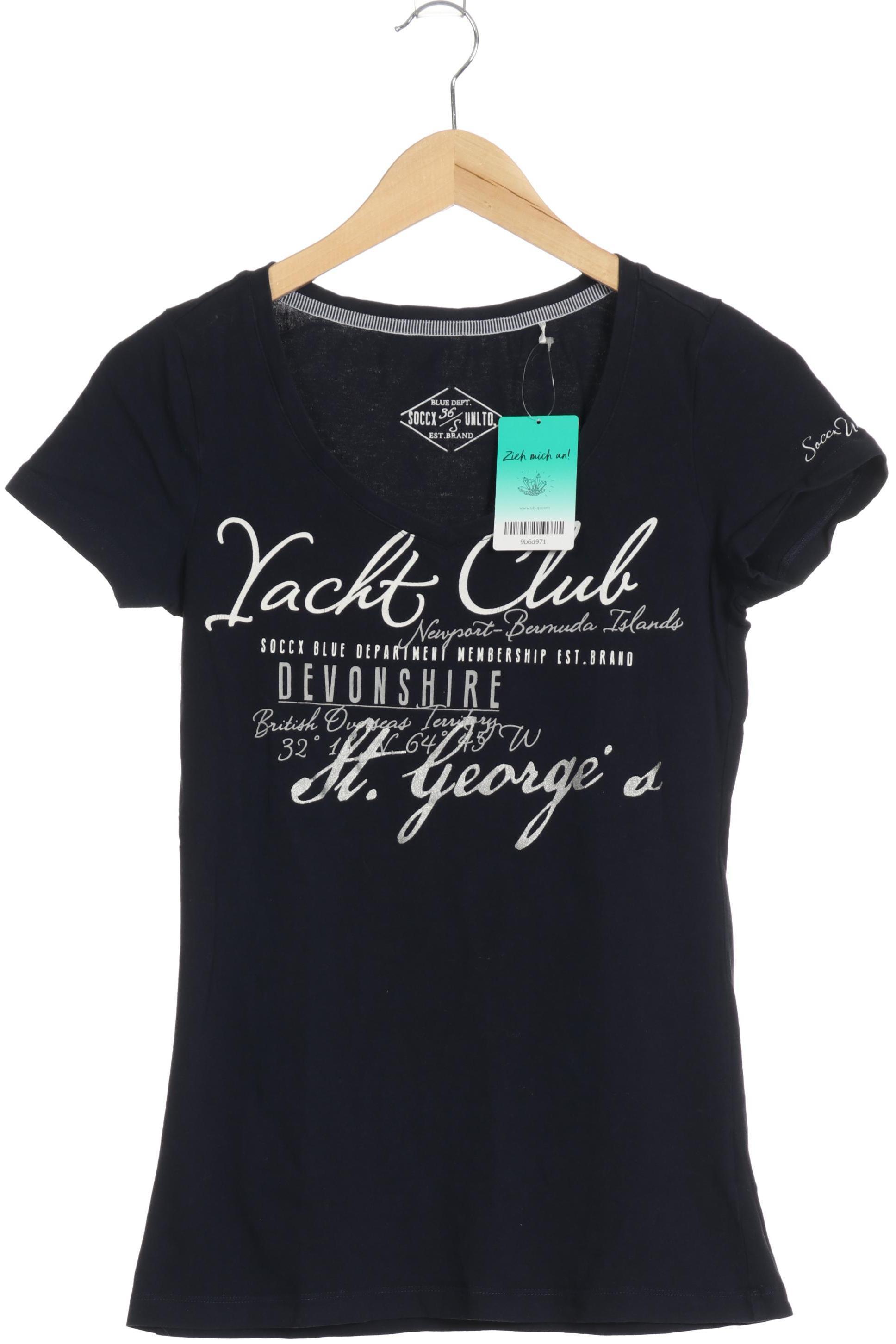 

Soccx Damen T-Shirt, blau, Gr. 36