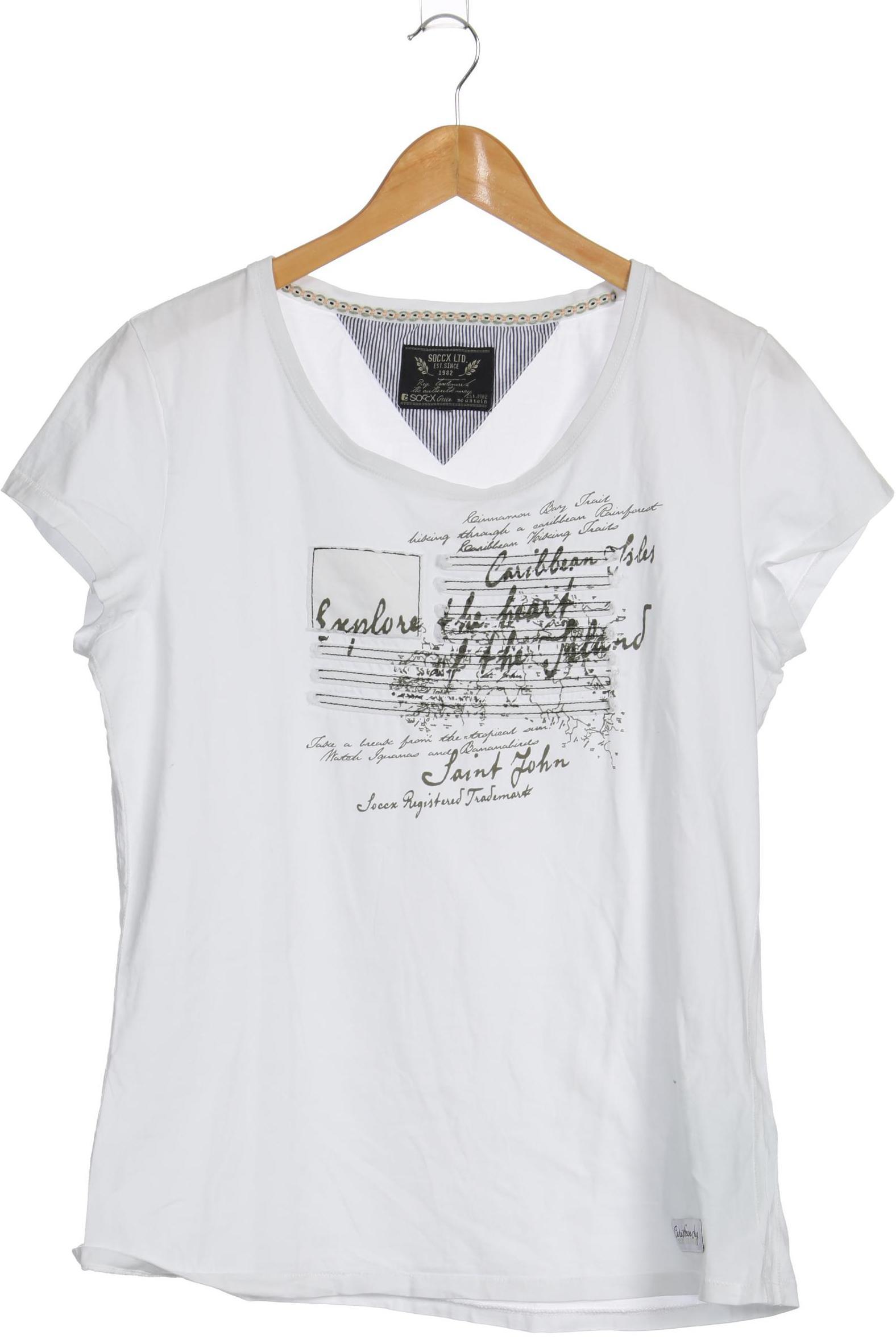 

Soccx Damen T-Shirt, weiß, Gr.