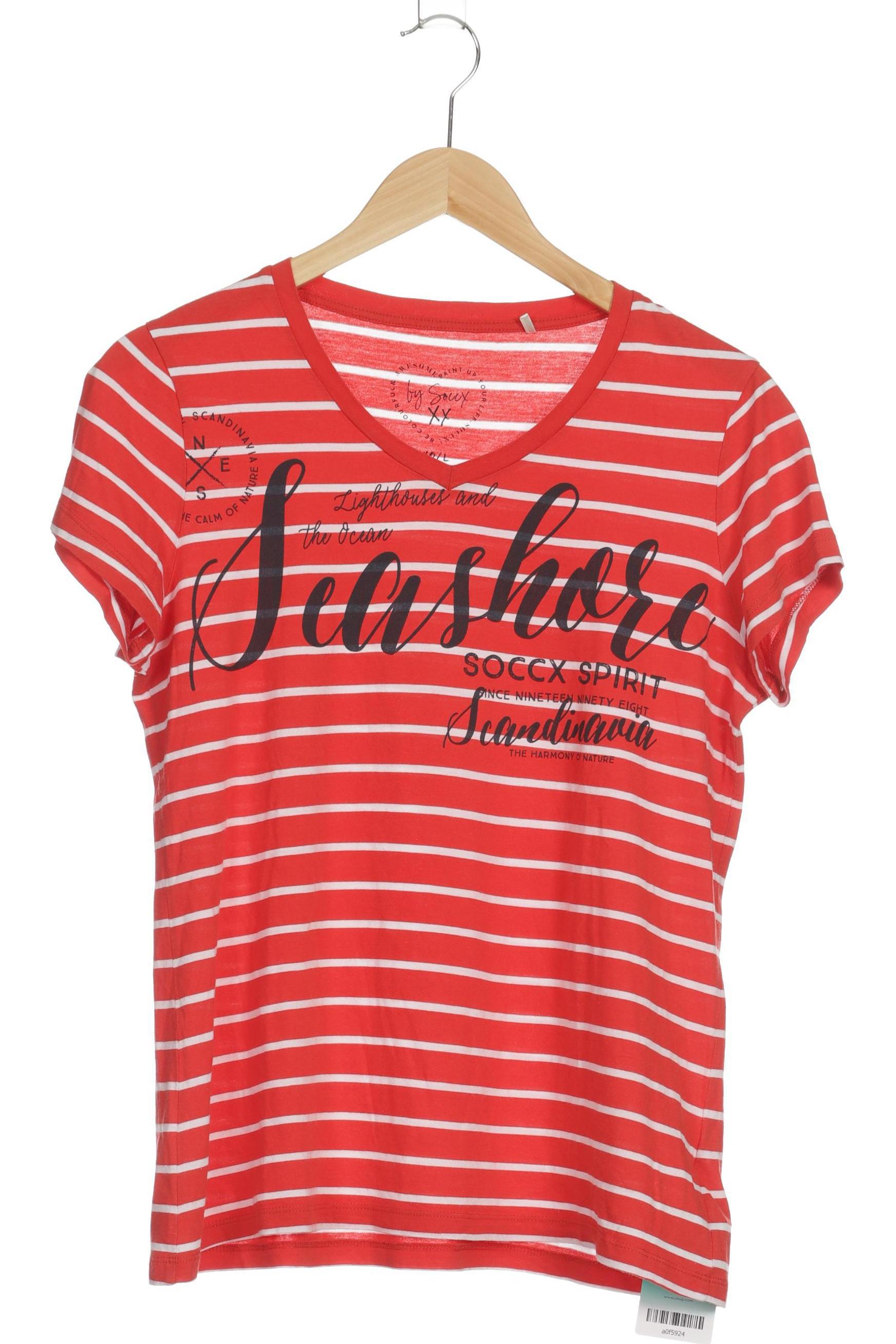 

Soccx Damen T-Shirt, rot, Gr.
