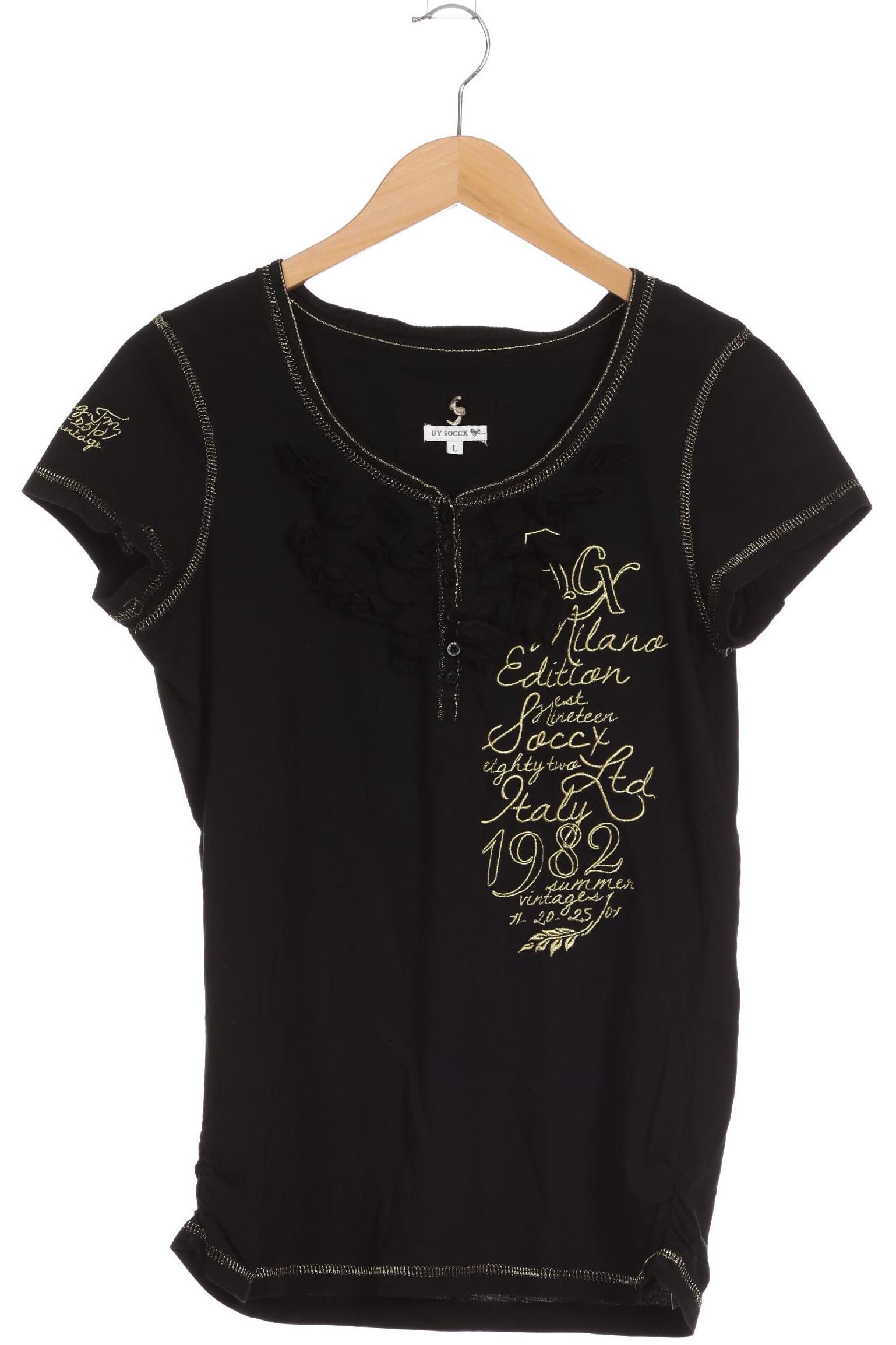 

Soccx Damen T-Shirt, schwarz, Gr.