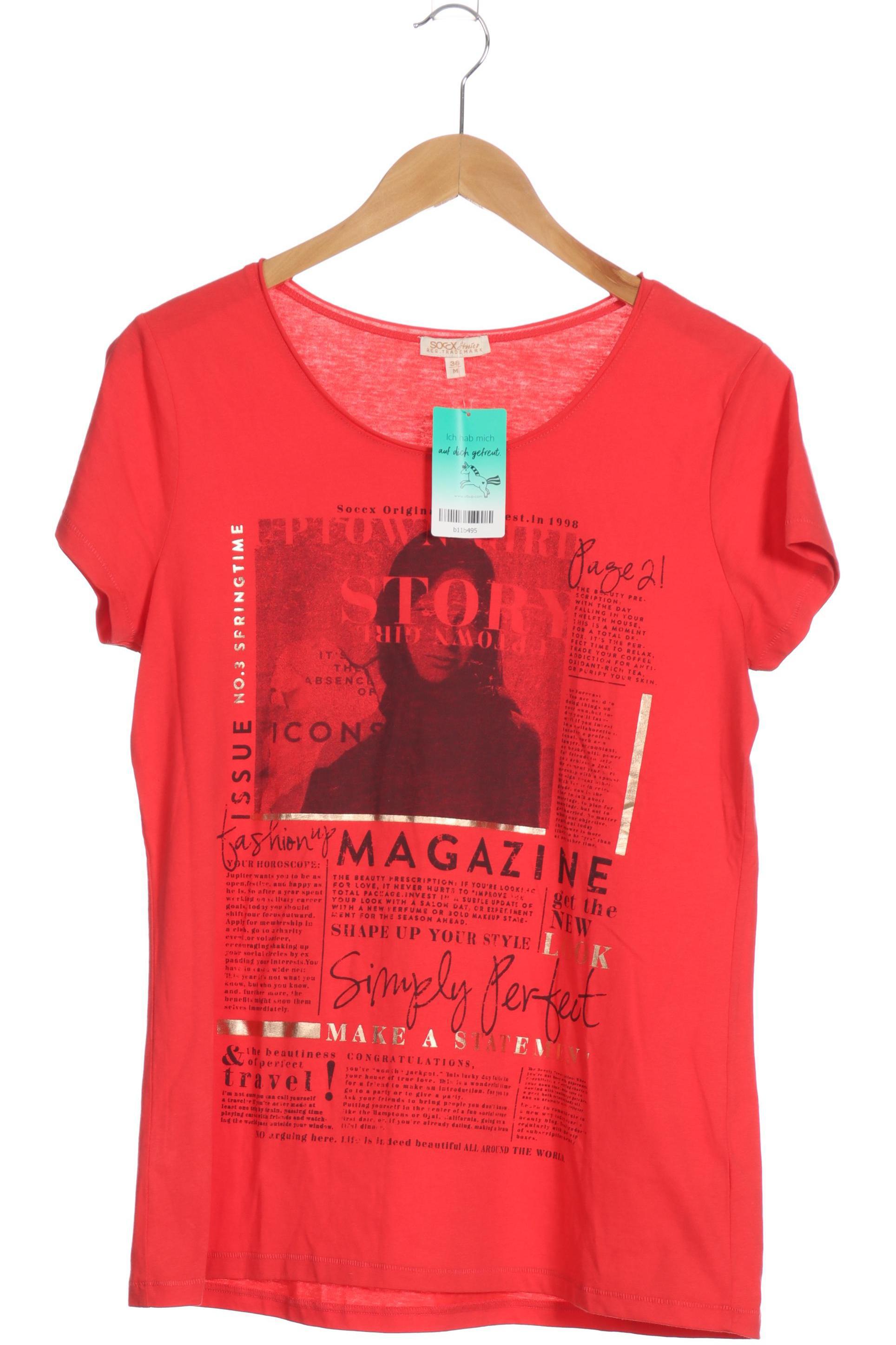 

Soccx Damen T-Shirt, rot, Gr.