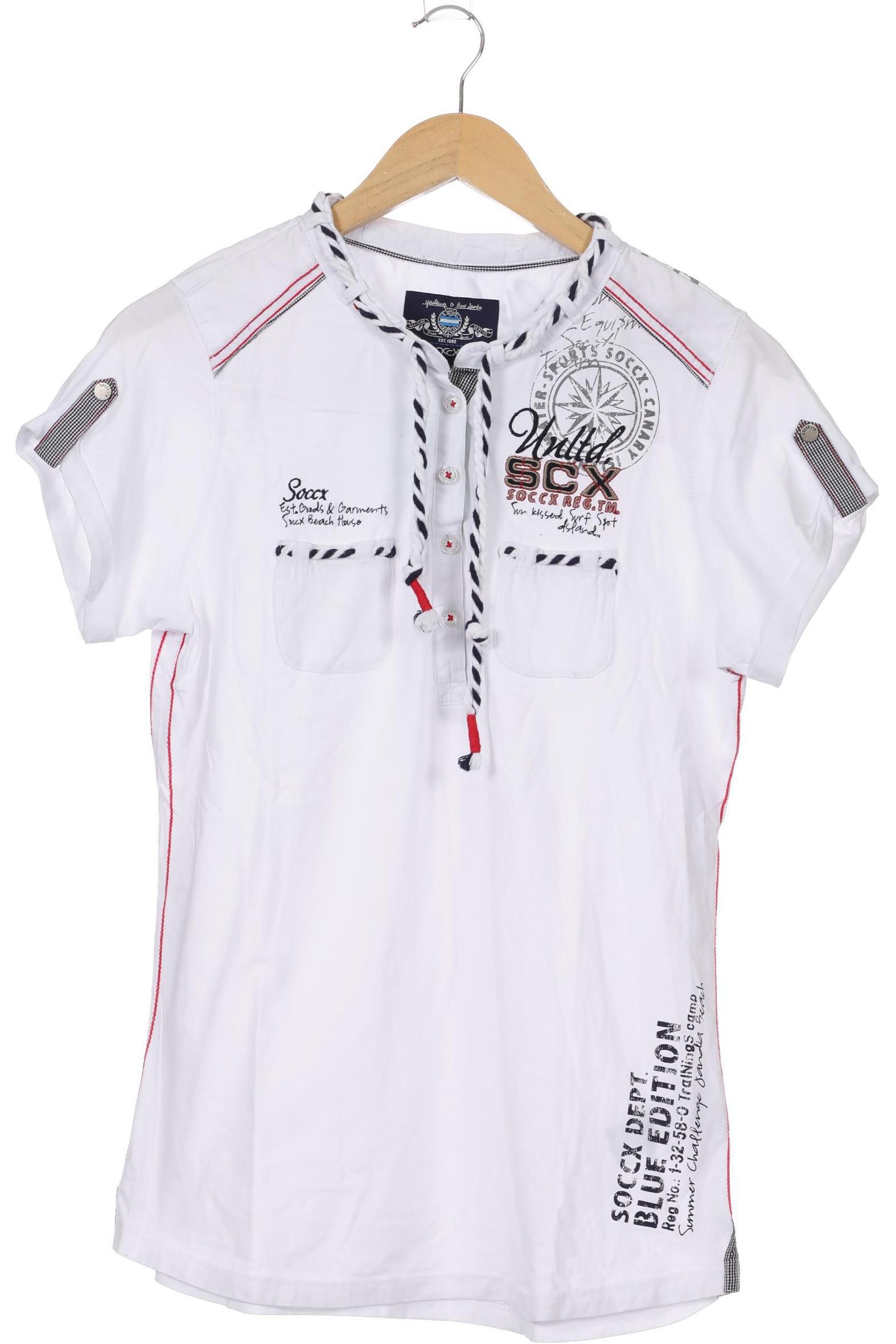 

Soccx Damen T-Shirt, weiß, Gr.