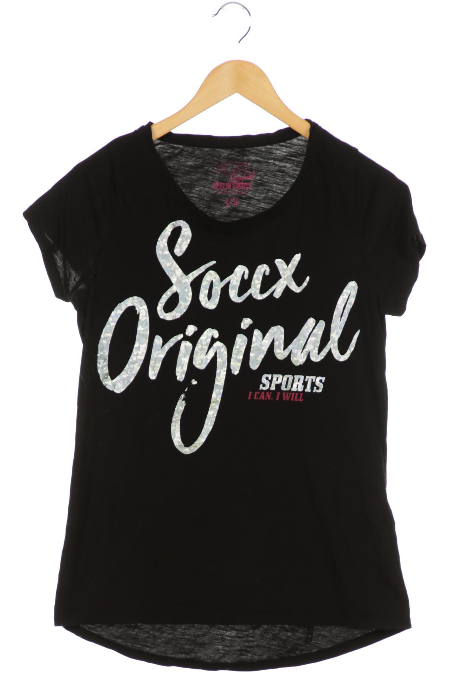 

Soccx Damen T-Shirt, schwarz, Gr. 36