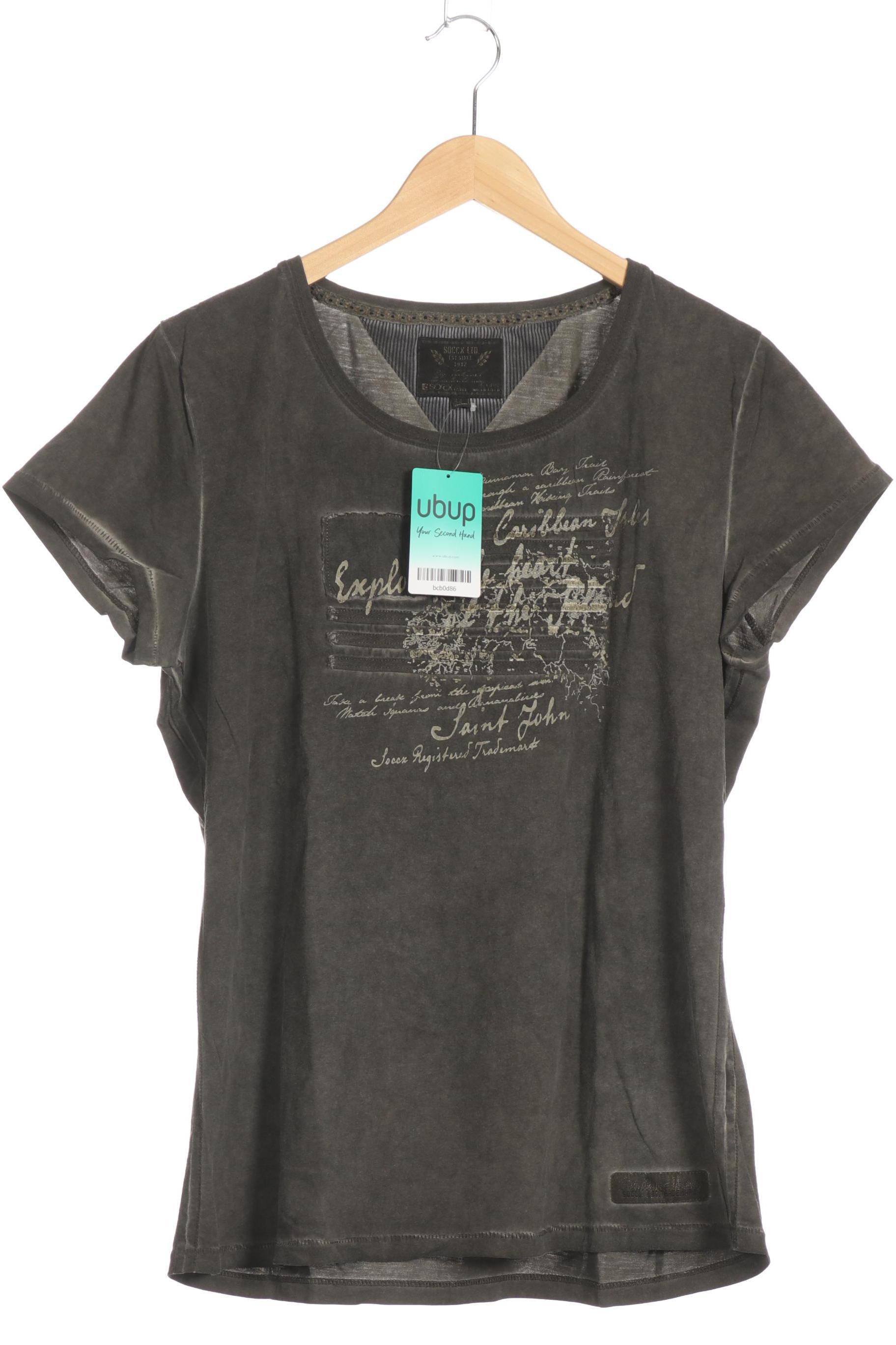 

Soccx Damen T-Shirt, grau, Gr.
