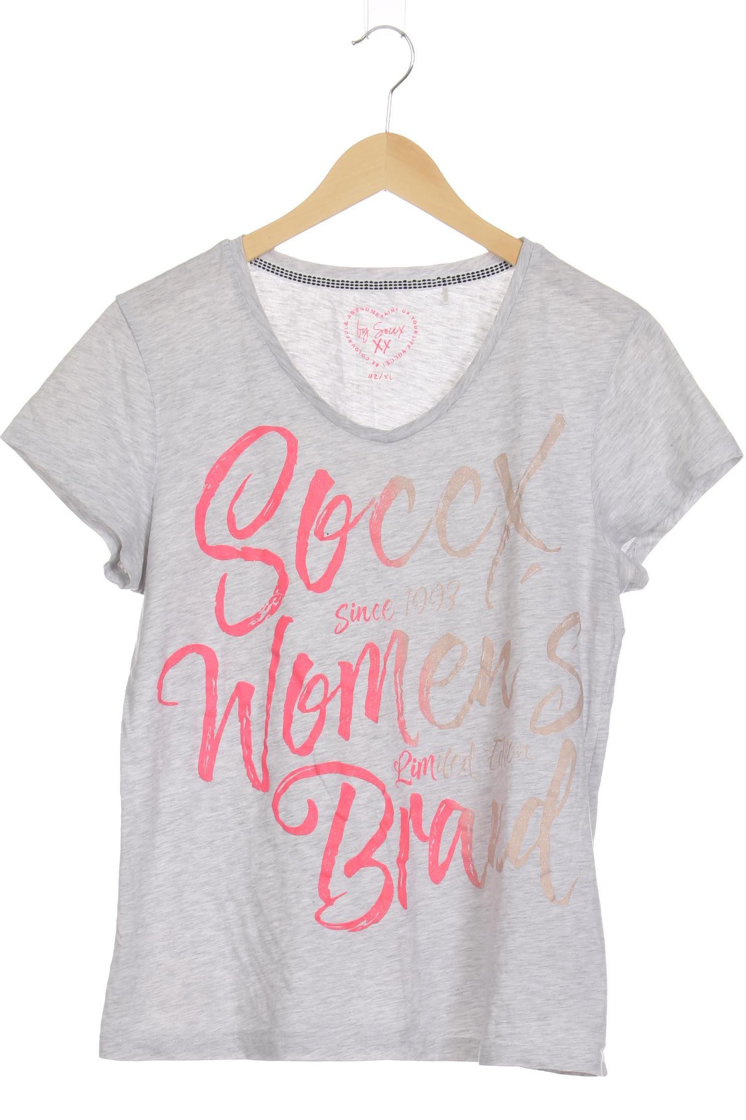 

Soccx Damen T-Shirt, grau, Gr.