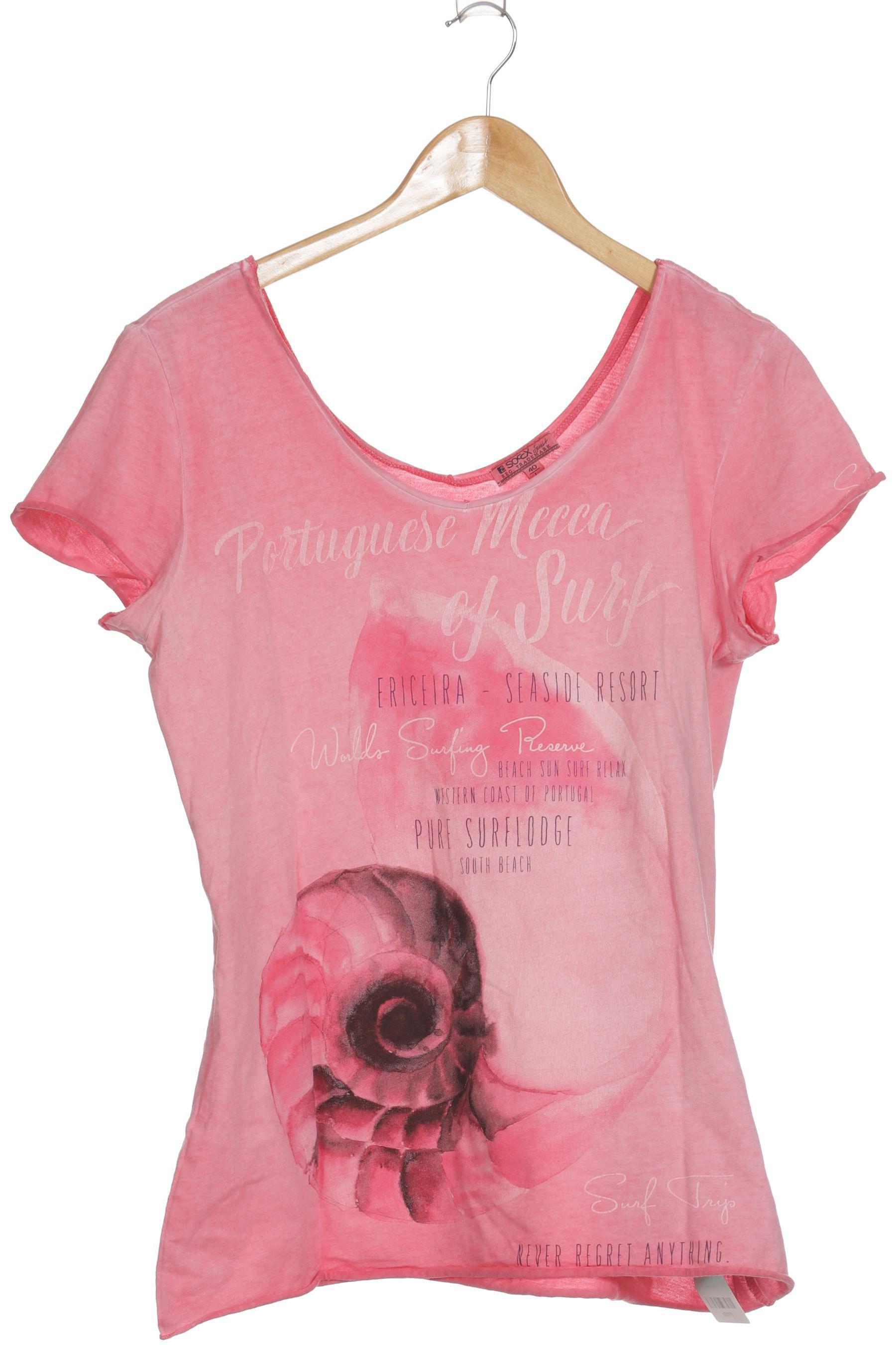 

Soccx Damen T-Shirt, pink, Gr.