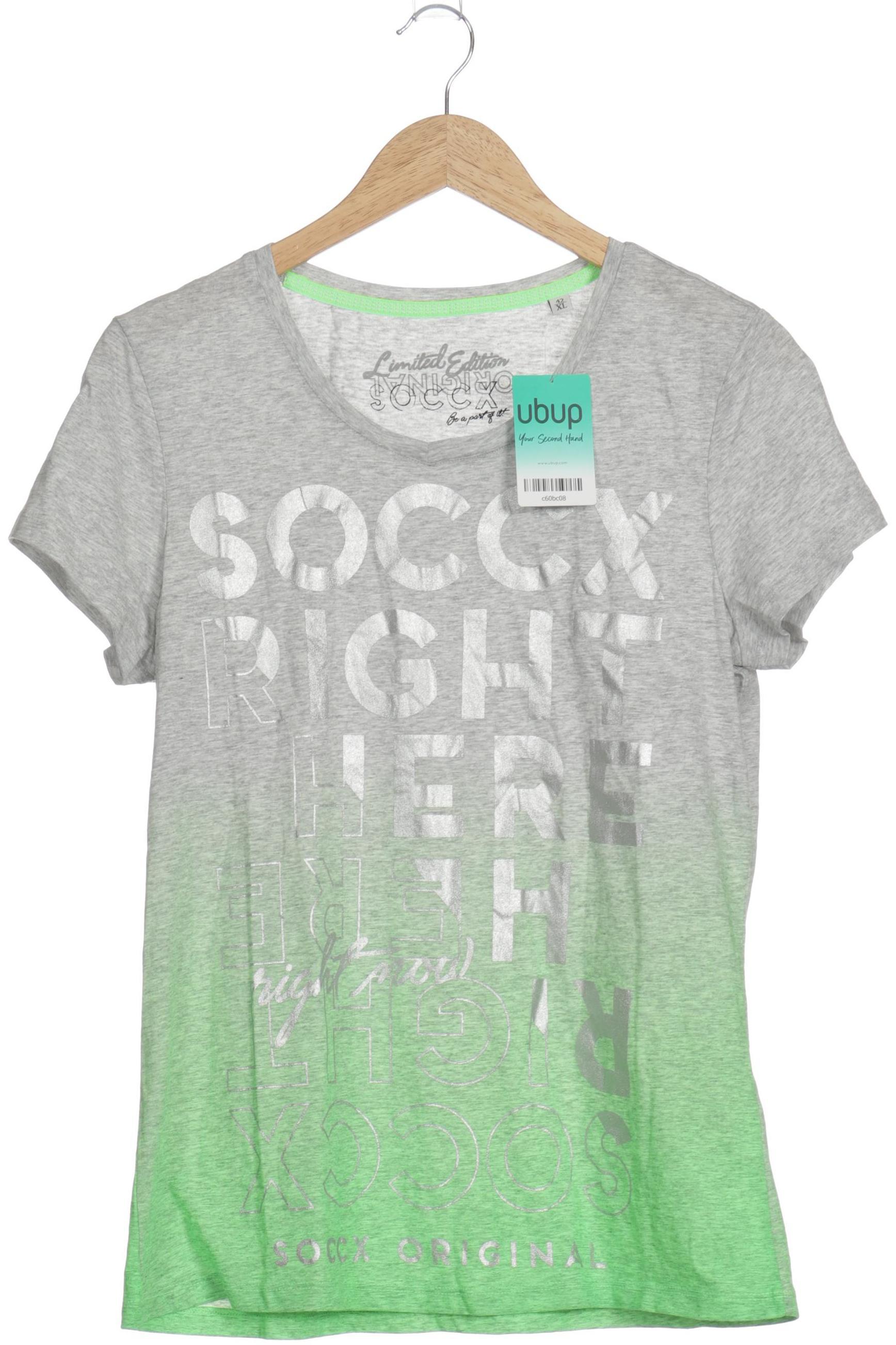 

Soccx Damen T-Shirt, grün, Gr.
