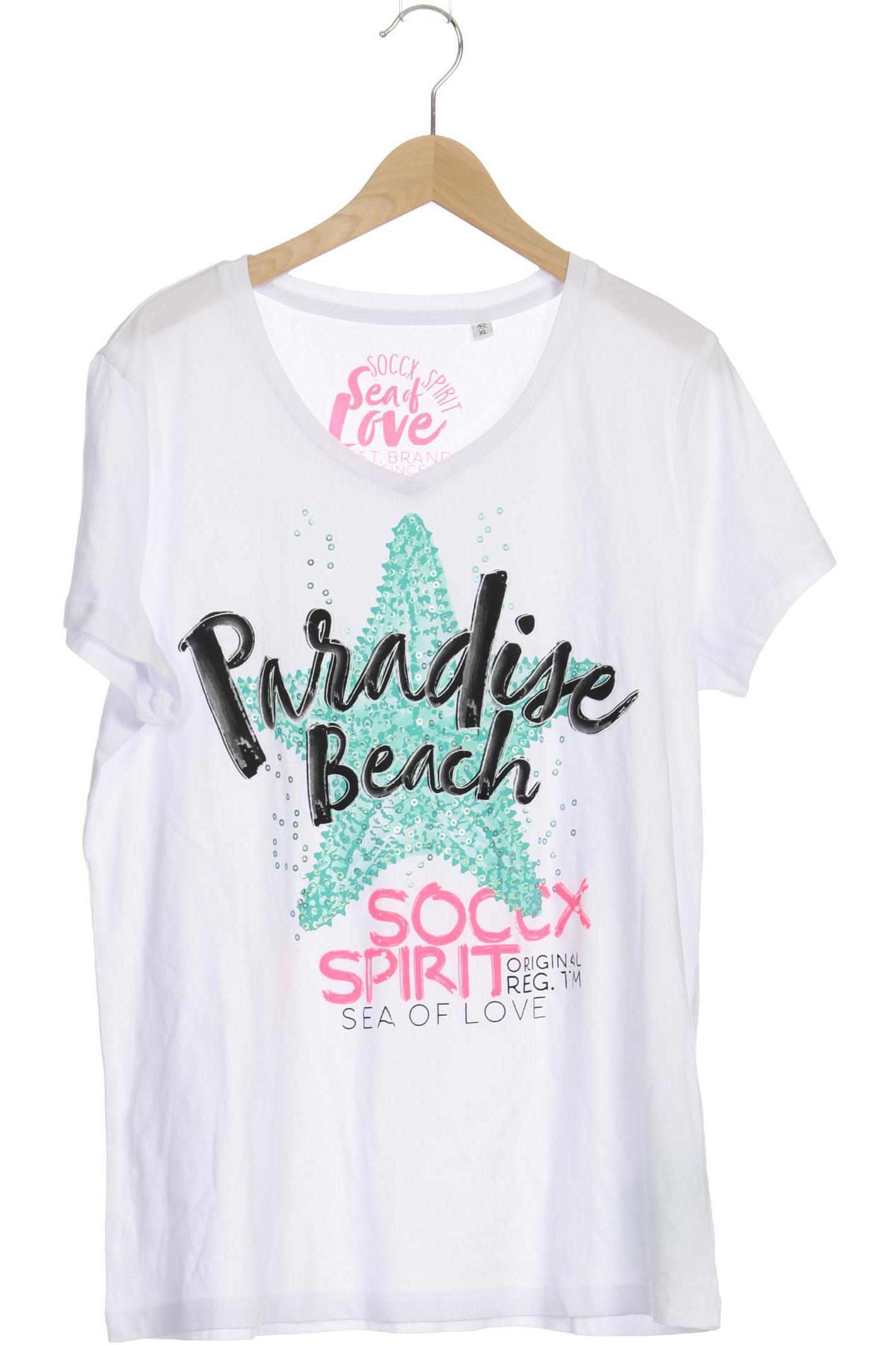 

Soccx Damen T-Shirt, weiß, Gr.